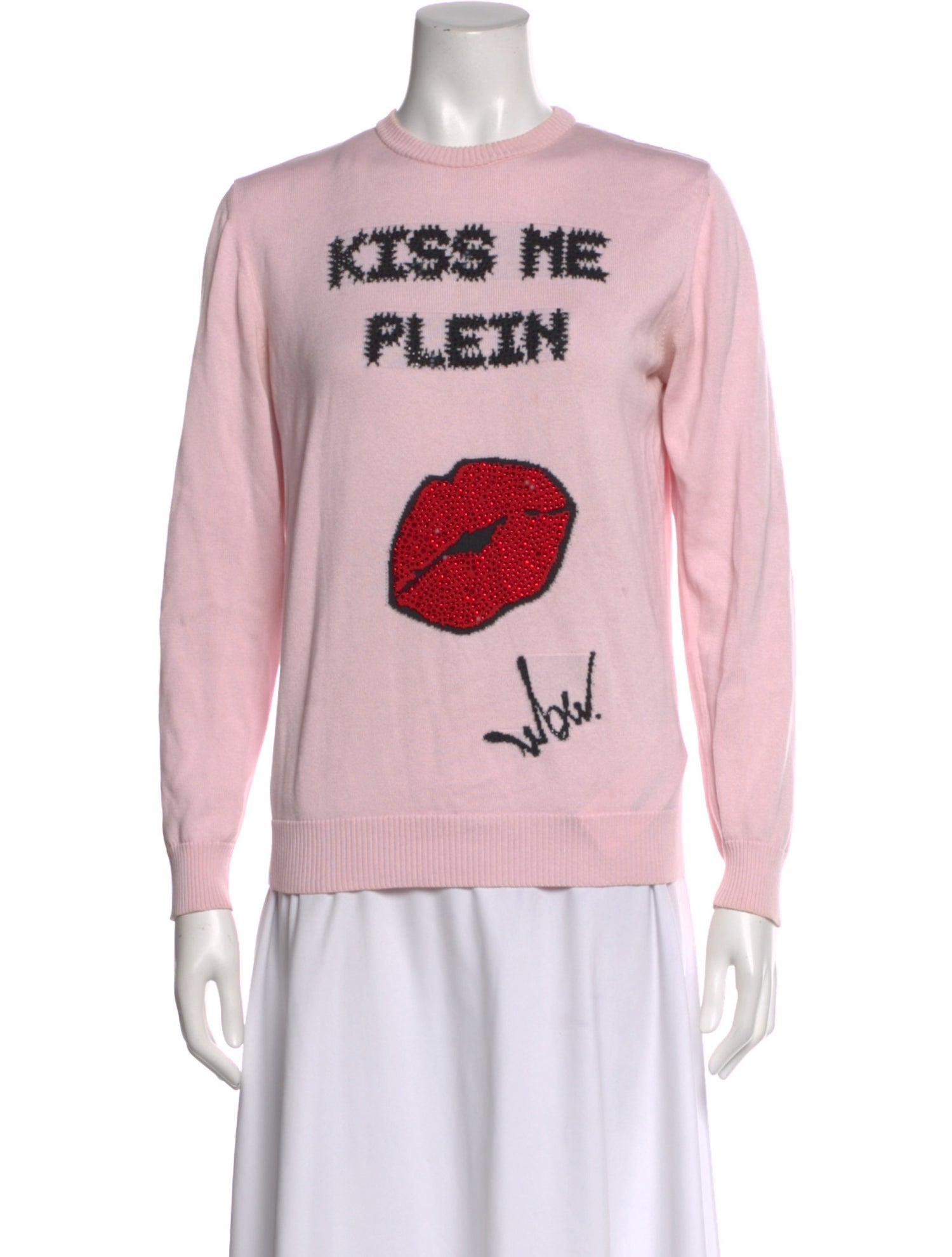 Philipp Plein Graphic Print Crew Neck Sweatshirt