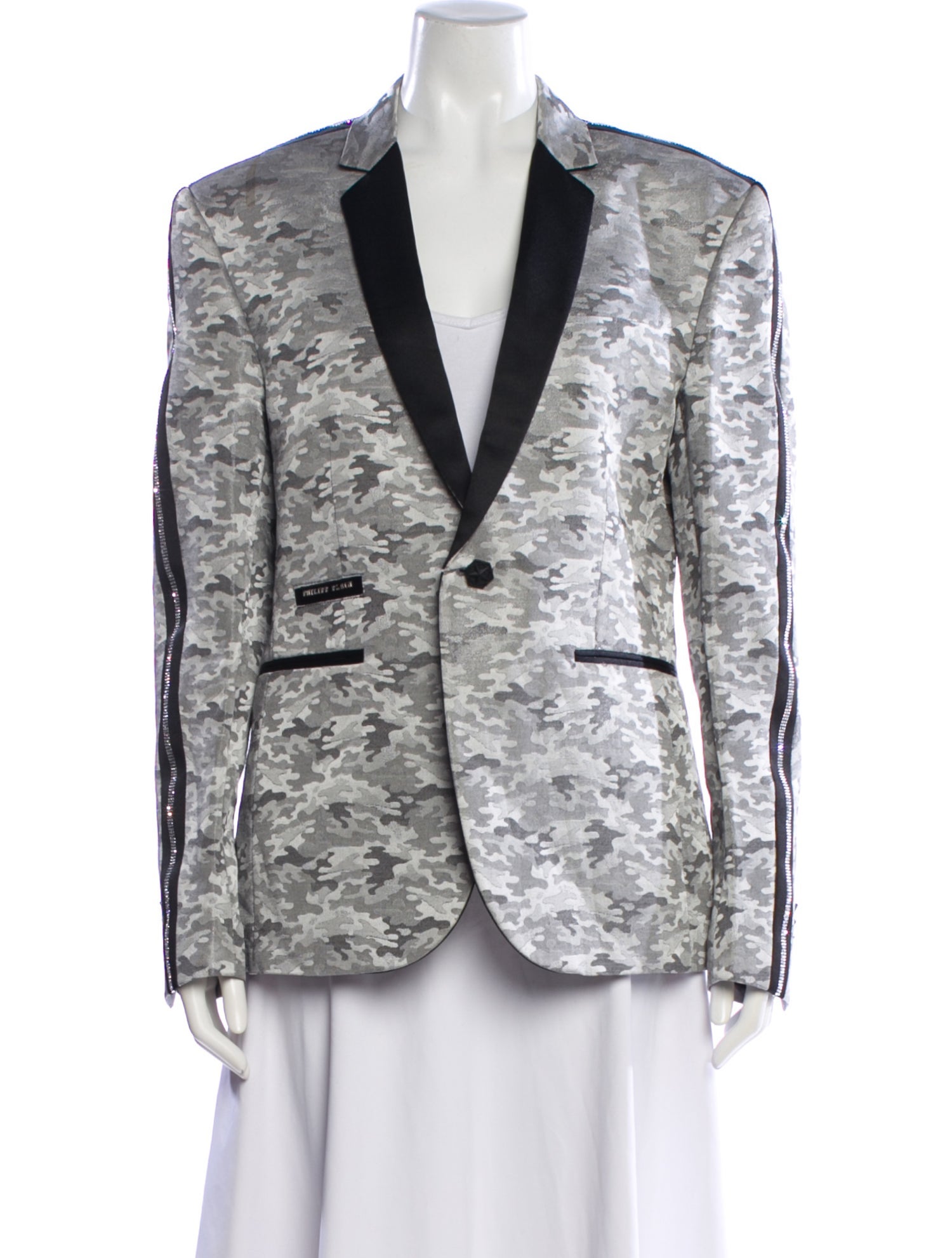 Philipp Plein Camouflage Print Blazer