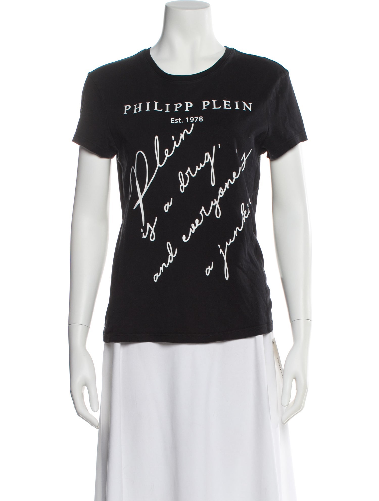Philipp Plein Graphic Print Crew Neck T-Shirt
