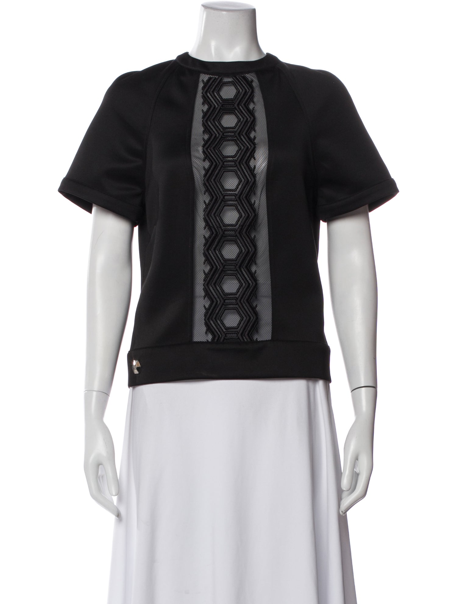 Philipp Plein Patterned Crew Neck Top