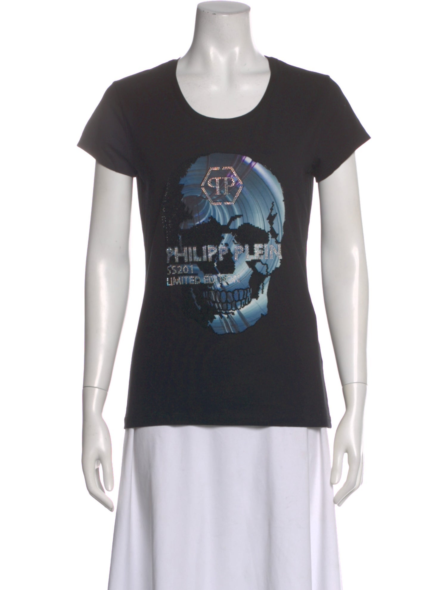 Philipp Plein Graphic Print Crew Neck T-Shirt