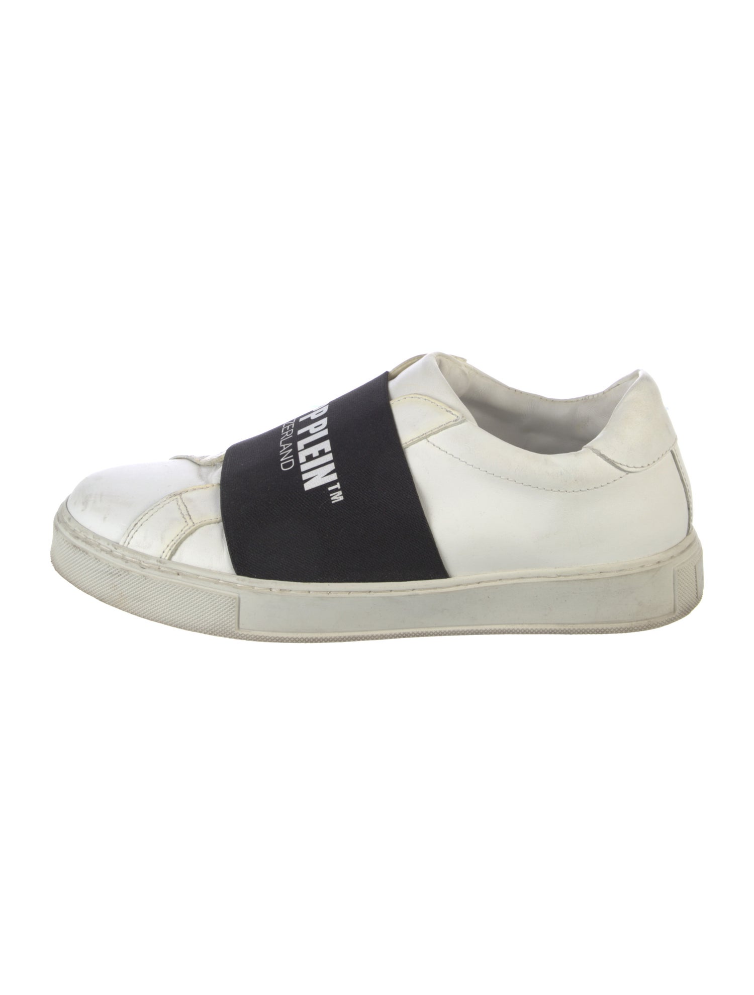Philipp Plein Leather Colorblock Pattern Sneakers