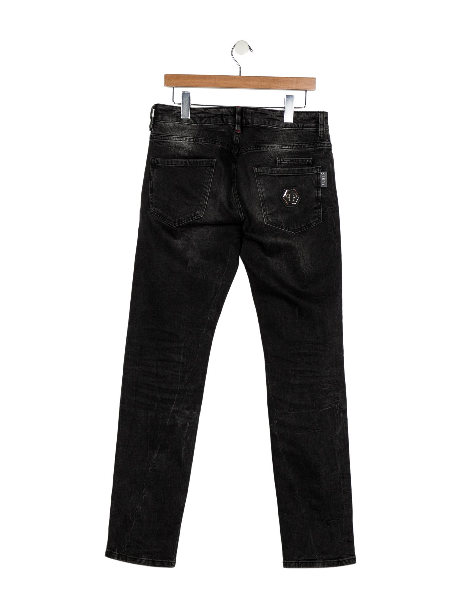 Philipp Plein Mid-Rise Straight Leg Jeans