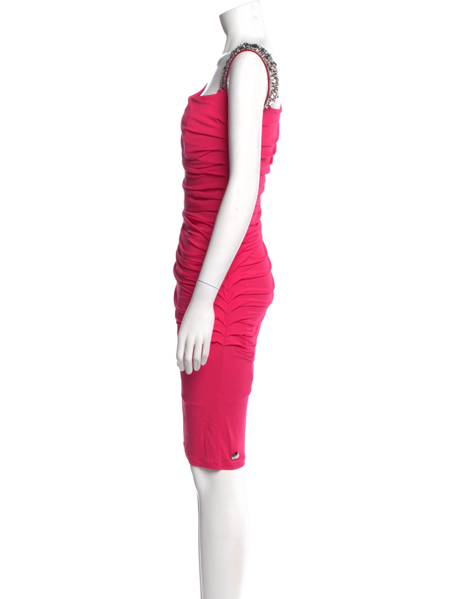 Philipp Plein One-Shoulder Knee-Length Dress w/ Tags