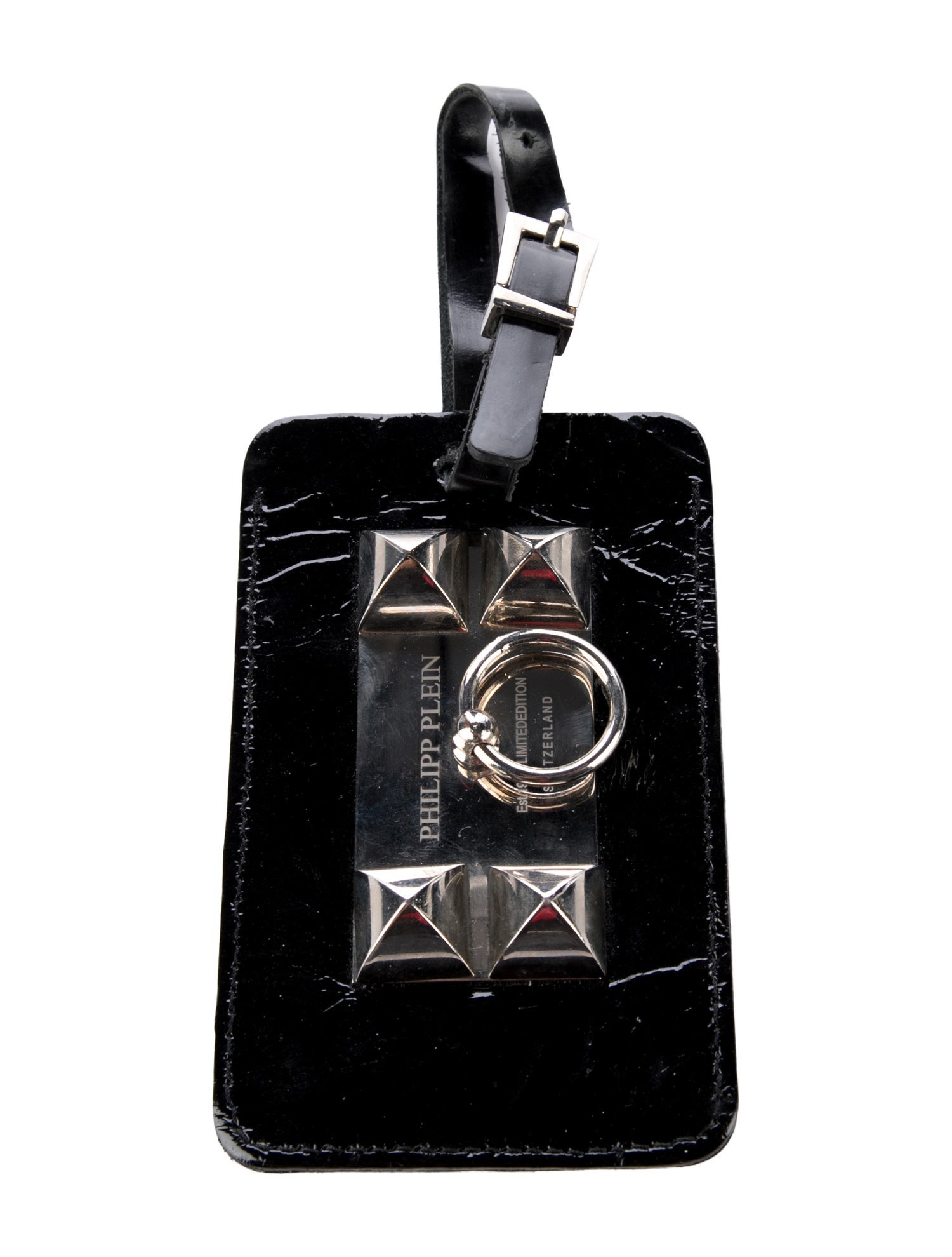 Philipp Plein Patent Leather Luggage Tag