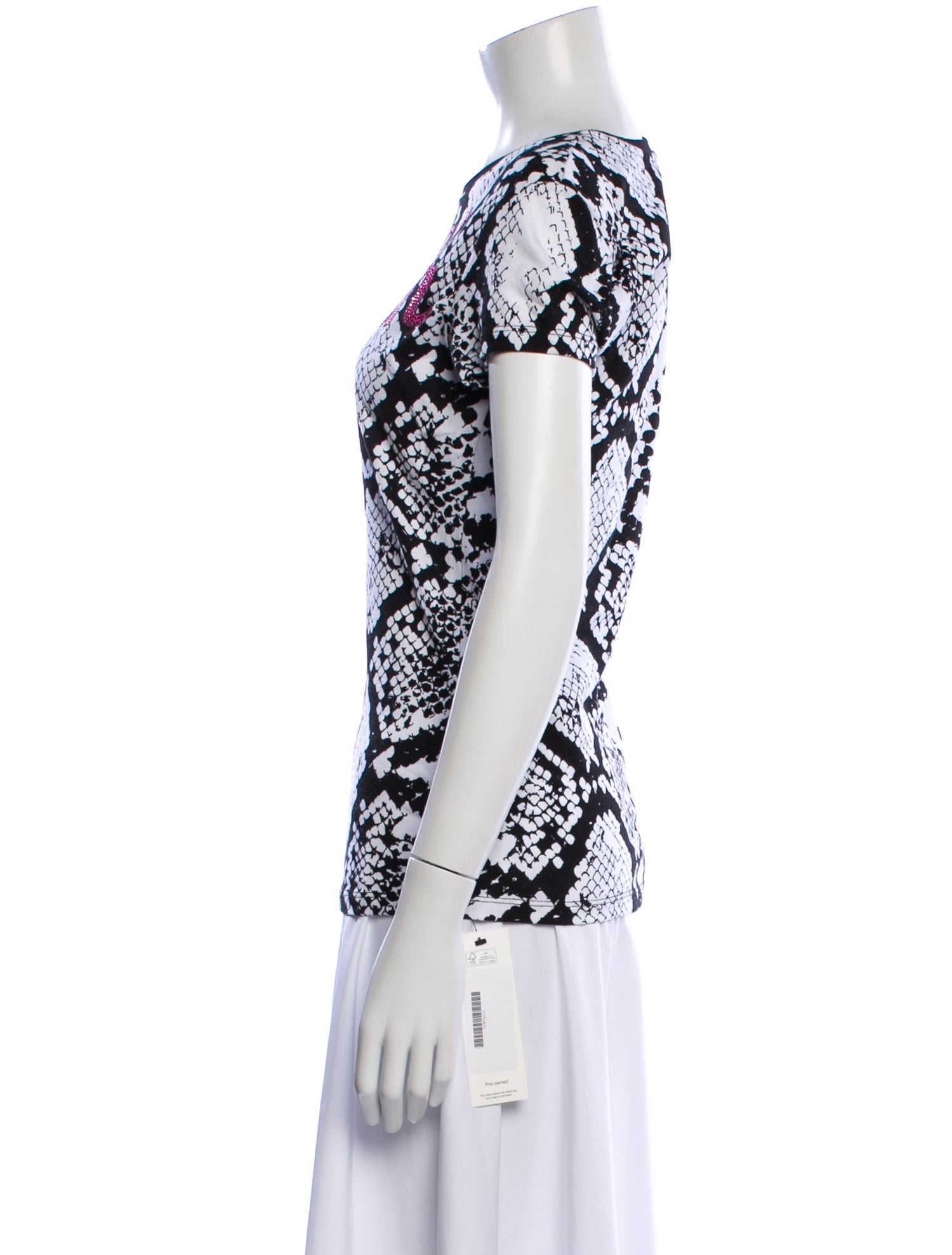 Philipp Plein Animal Print Crew Neck T-Shirt