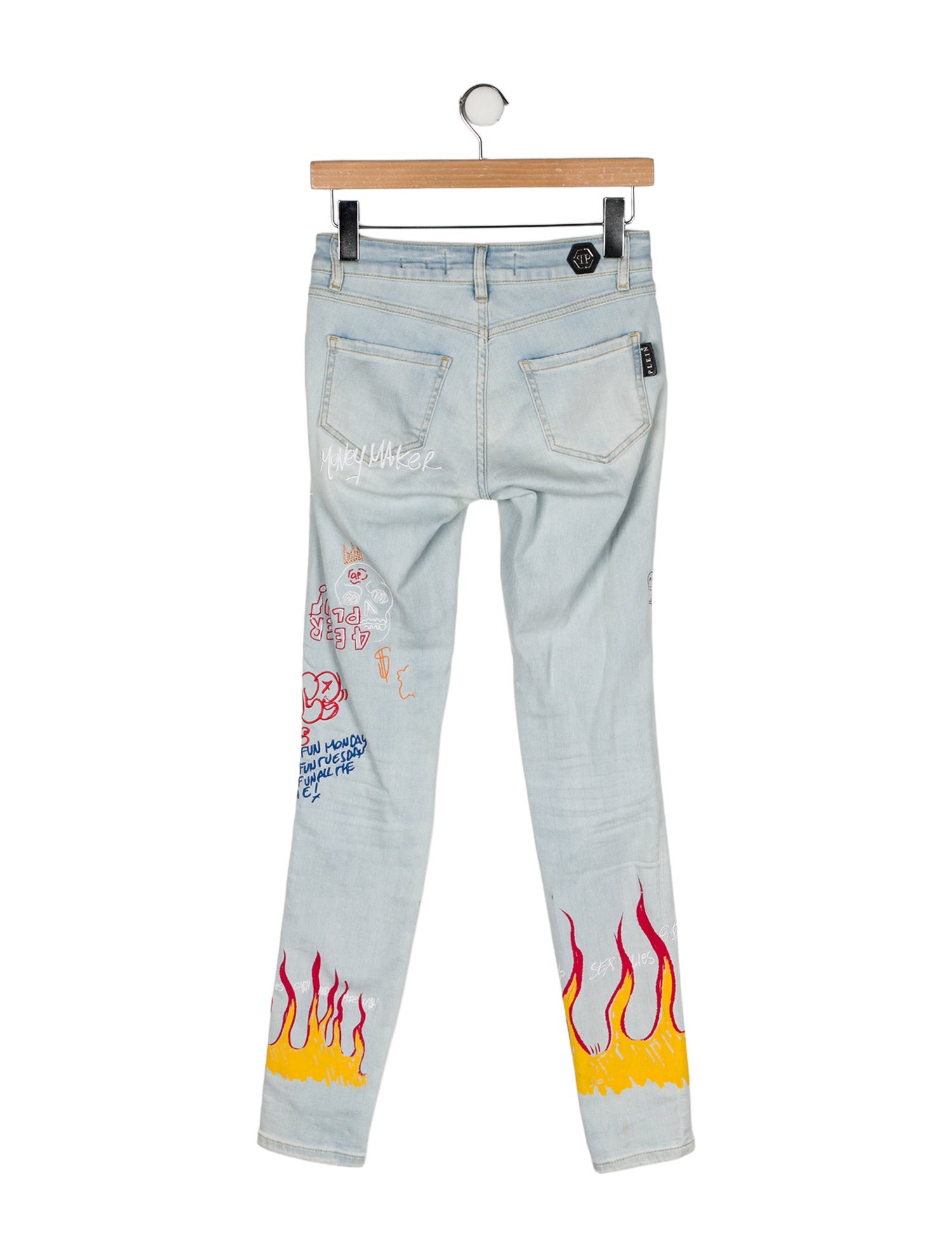 Philipp Plein Mid-Rise Skinny Leg Jeans