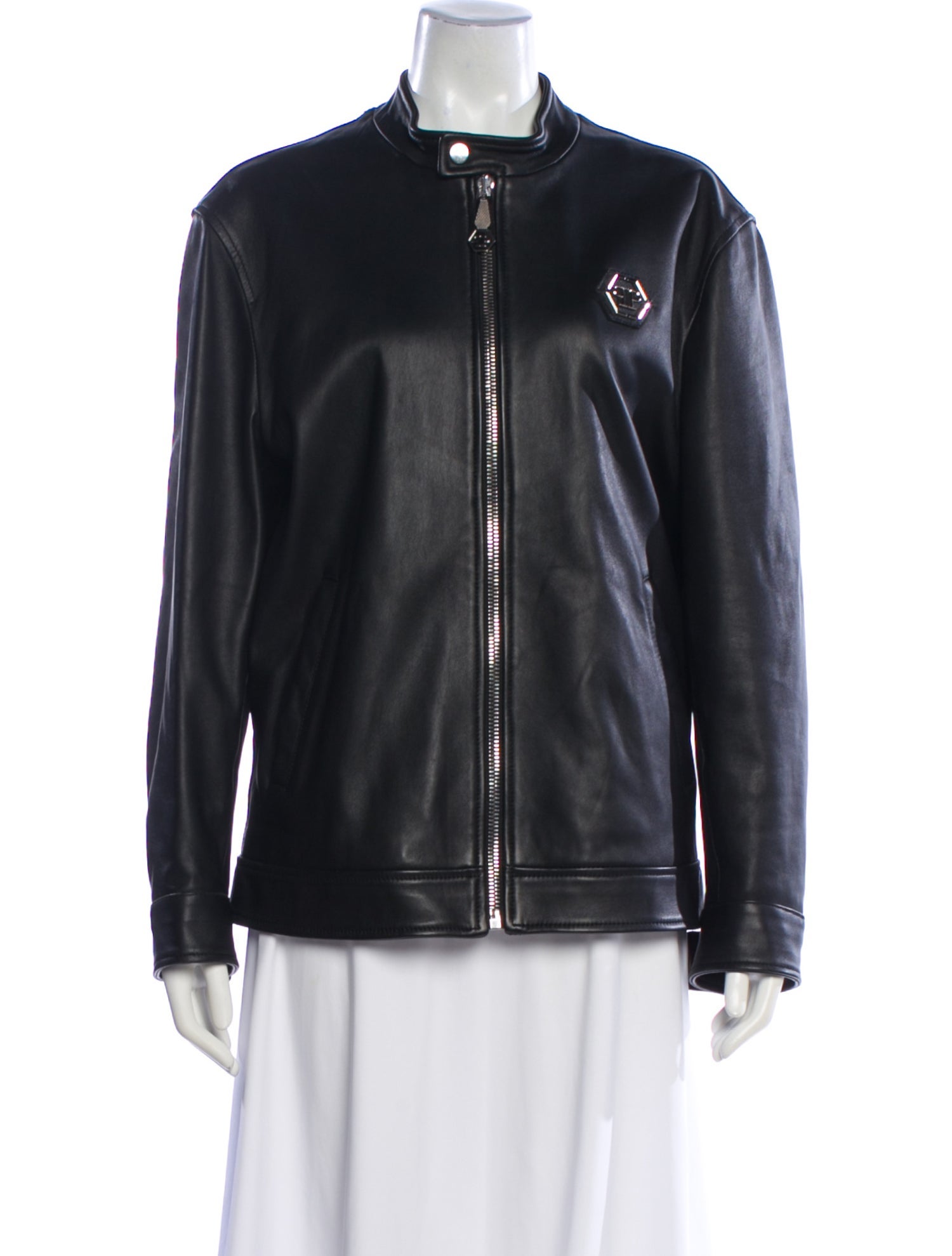Philipp Plein Shearling Biker Jacket