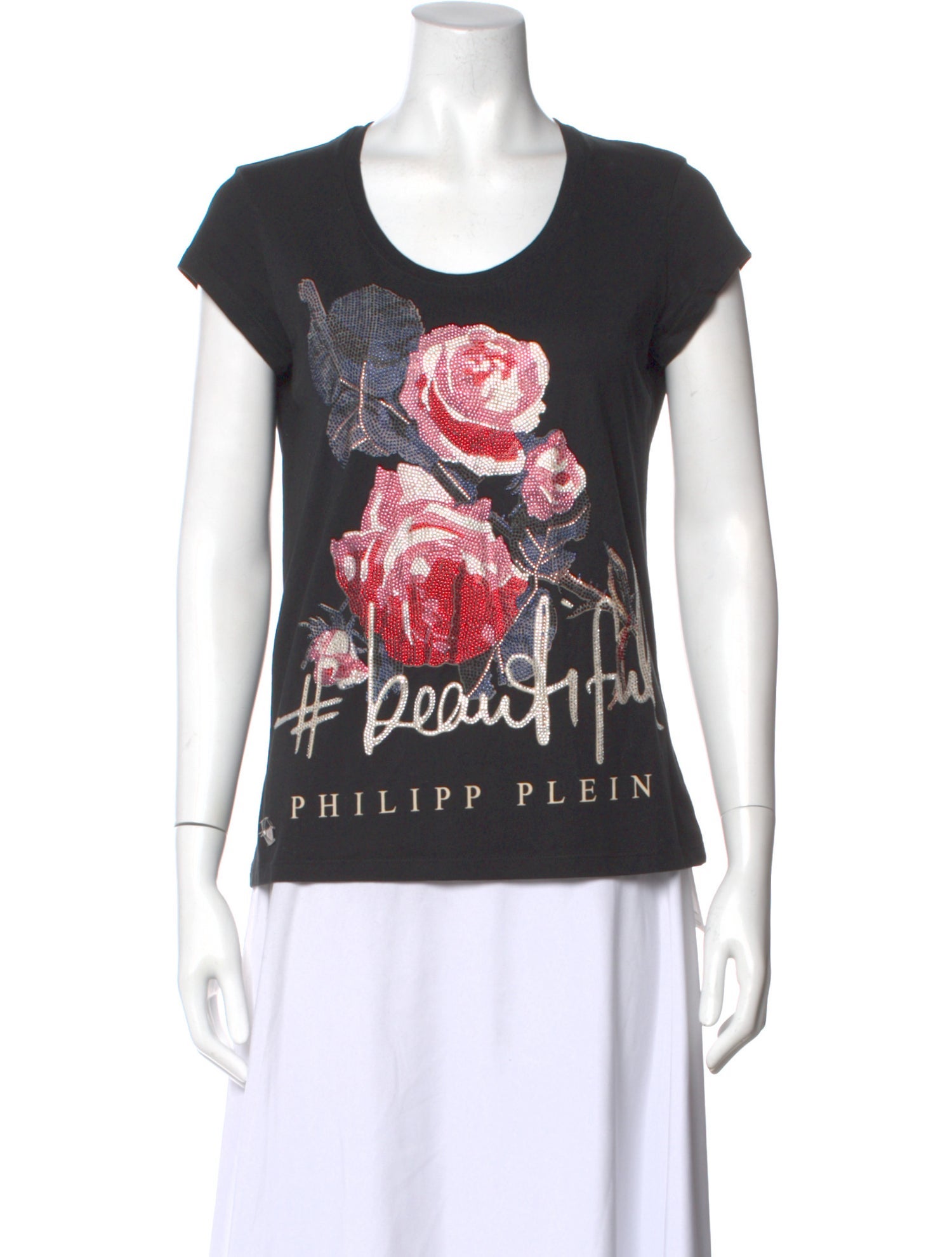 Philipp Plein Graphic Print Crew Neck T-Shirt