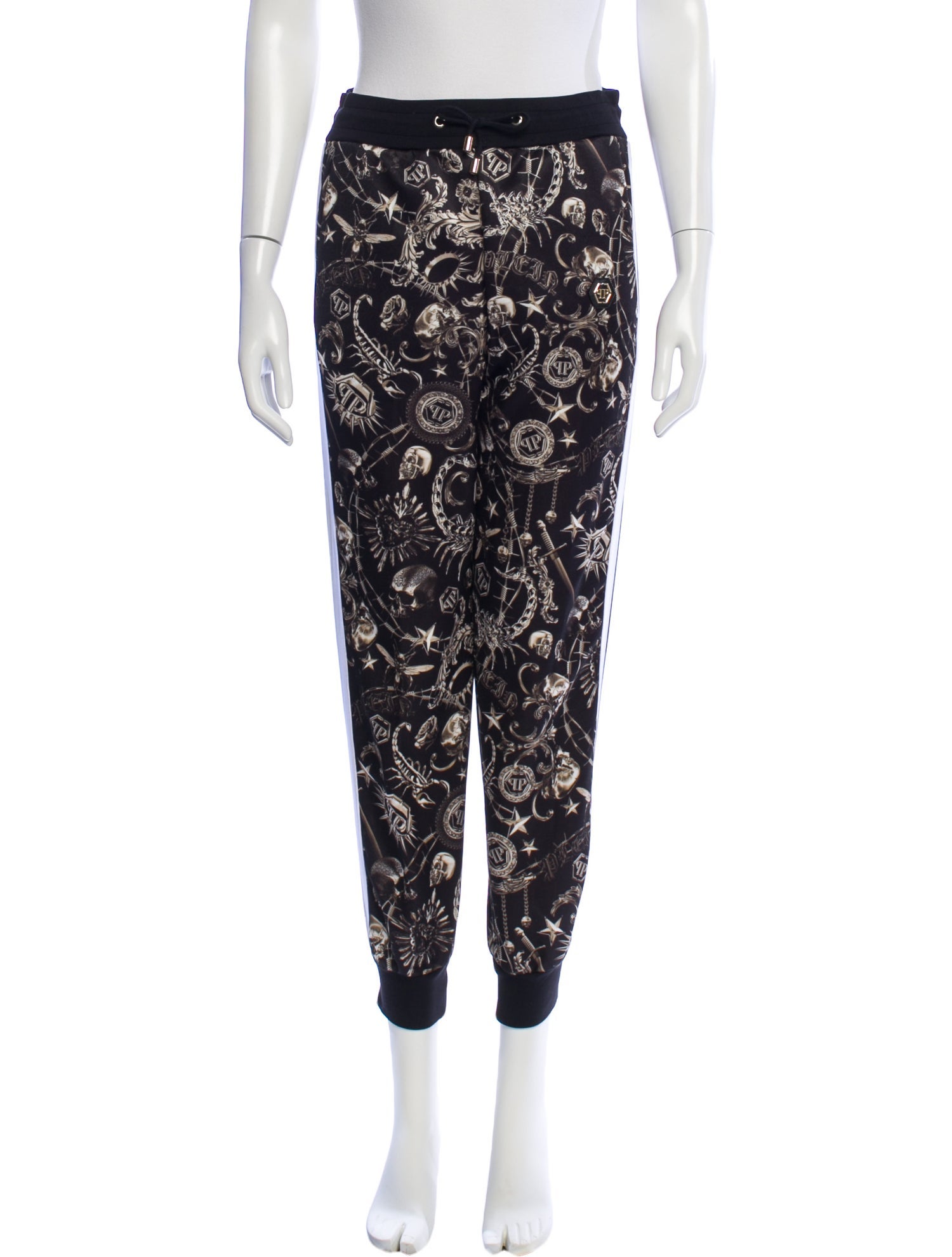 Philipp Plein Printed Skinny Leg Pants