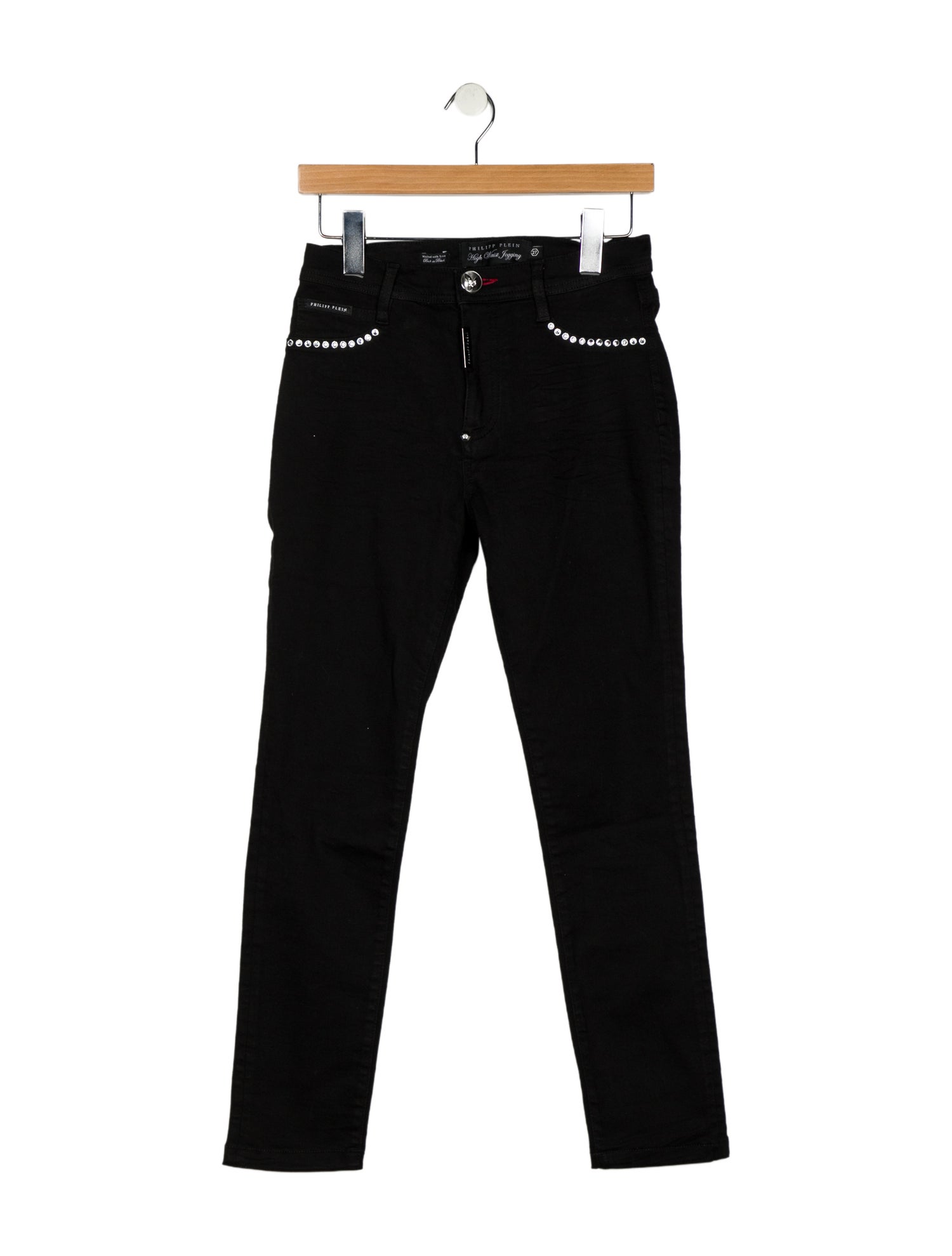 Philipp Plein Mid-Rise Straight Leg Jeans