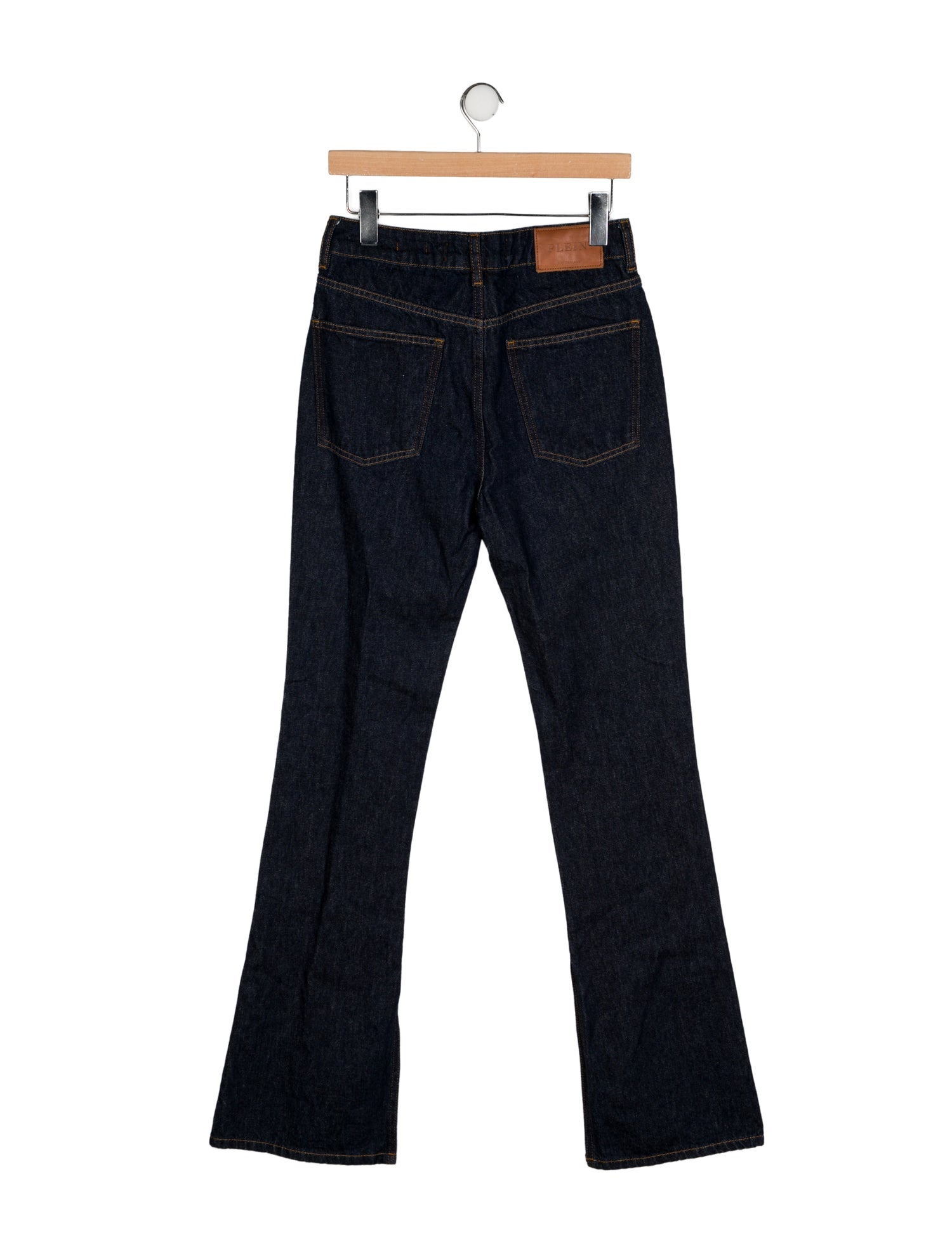 Philipp Plein High-Rise Straight Leg Jeans