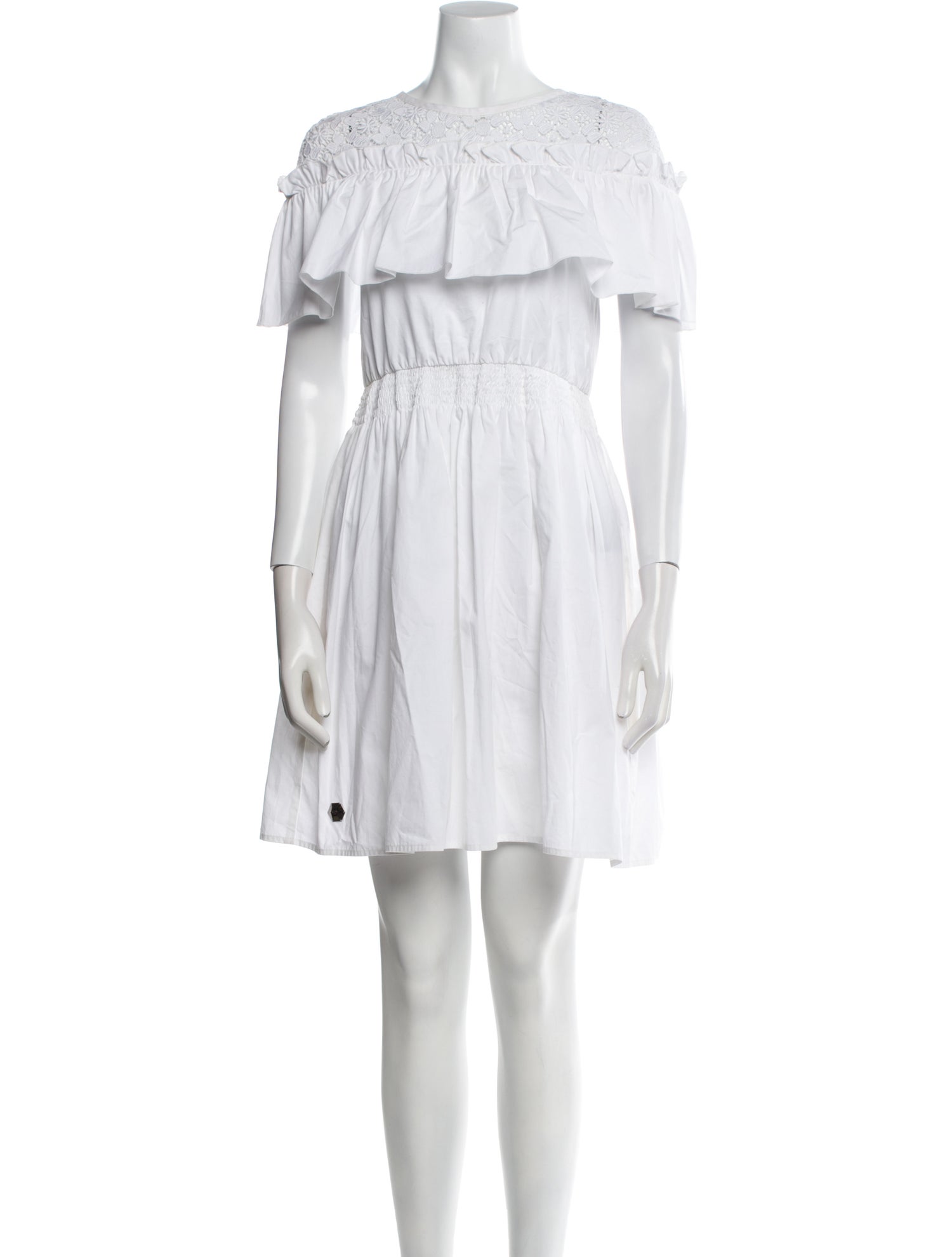 Philipp Plein Off-The-Shoulder Mini Dress w/ Tags