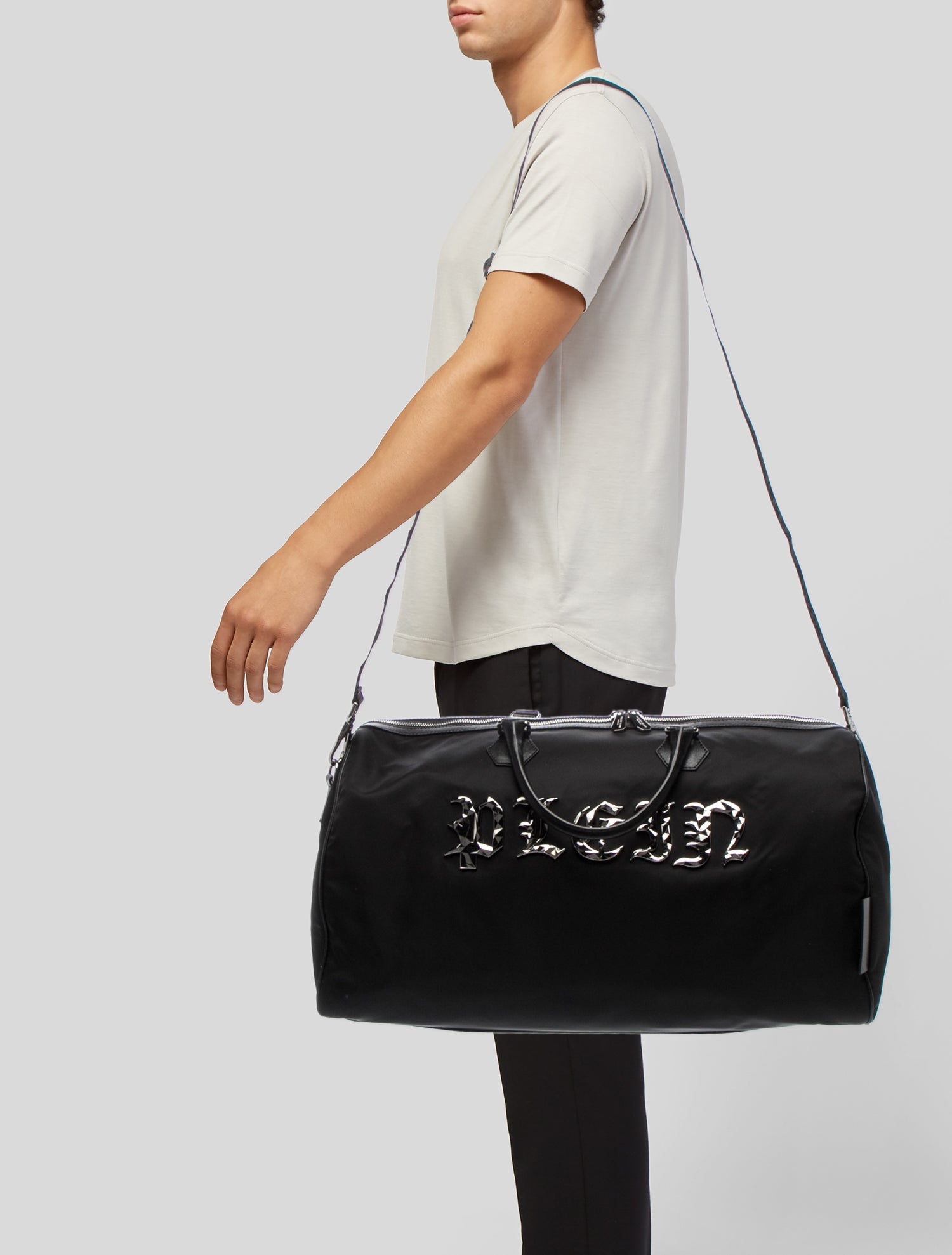 Philipp Plein Nylon Weekender Bag