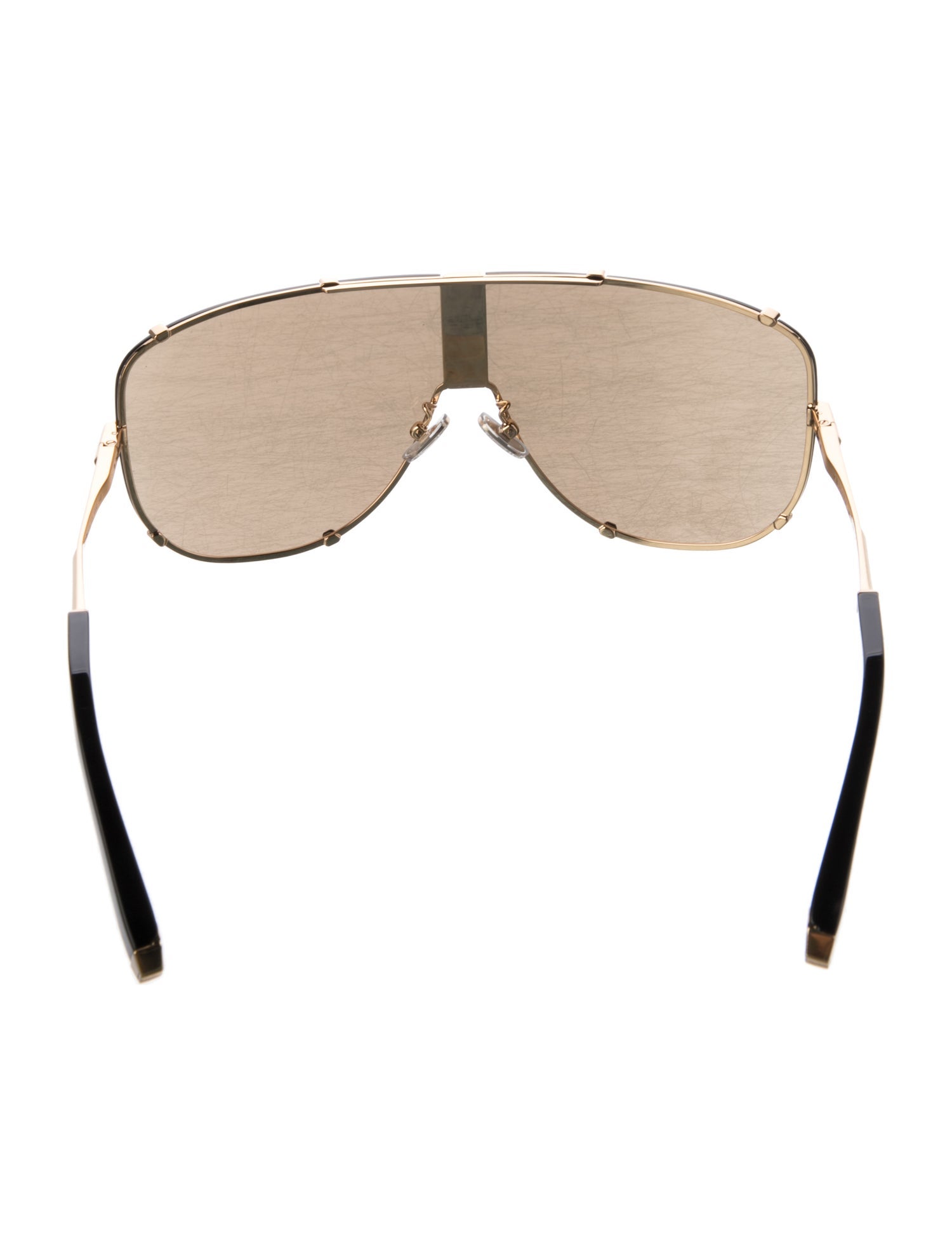 Philipp Plein Shield Mirrored Sunglasses
