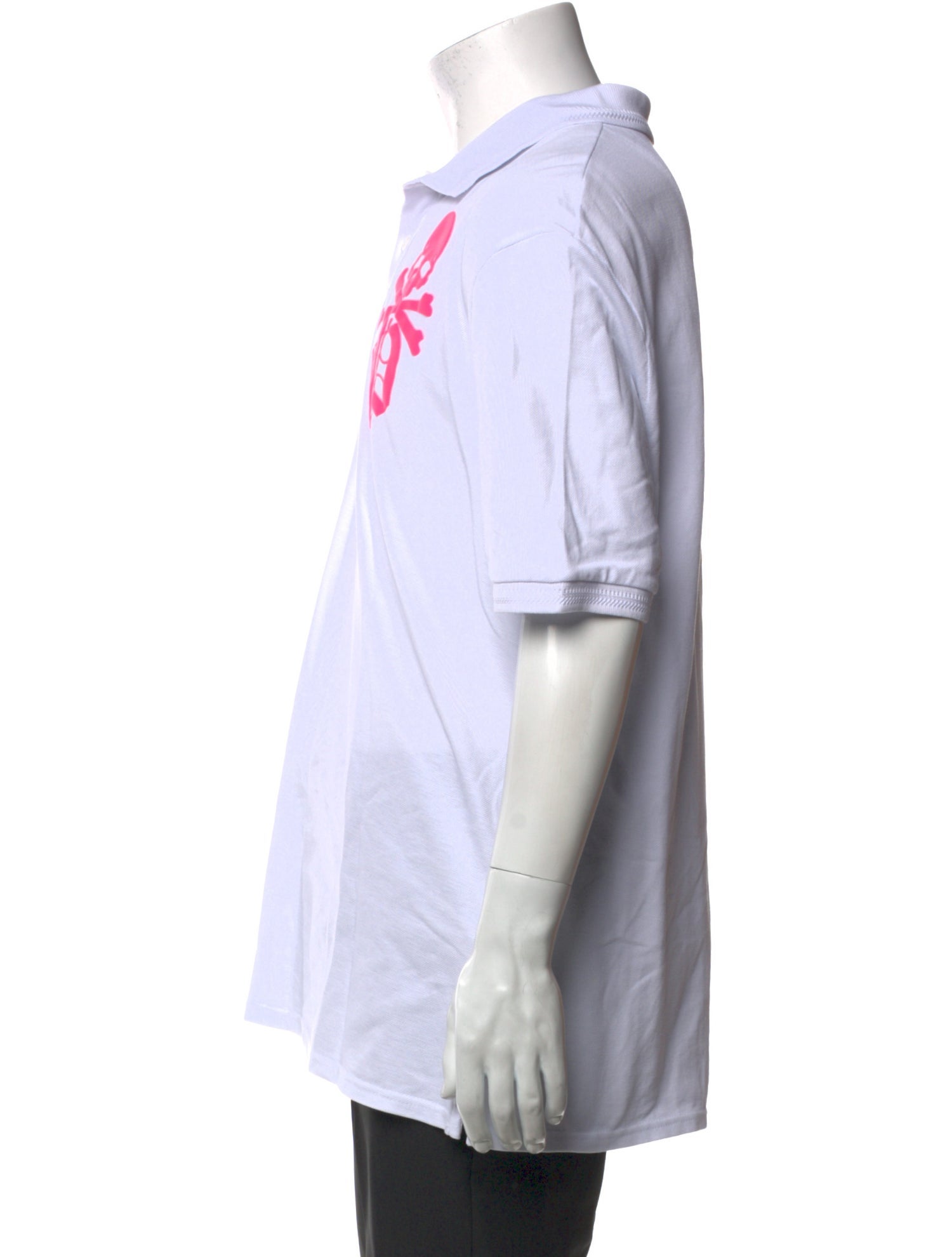 Philipp Plein Graphic Print Collar Polo Shirt