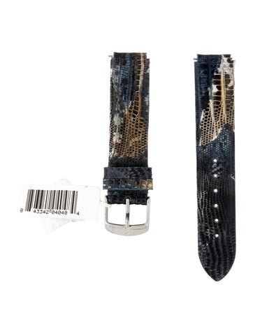 Pre-owned Philip Stein Strap In Blue