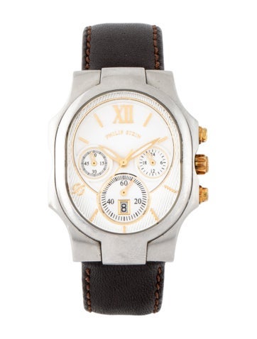 Pre-owned Philip Stein Signature Classic Chronograph Watch In Multicolor