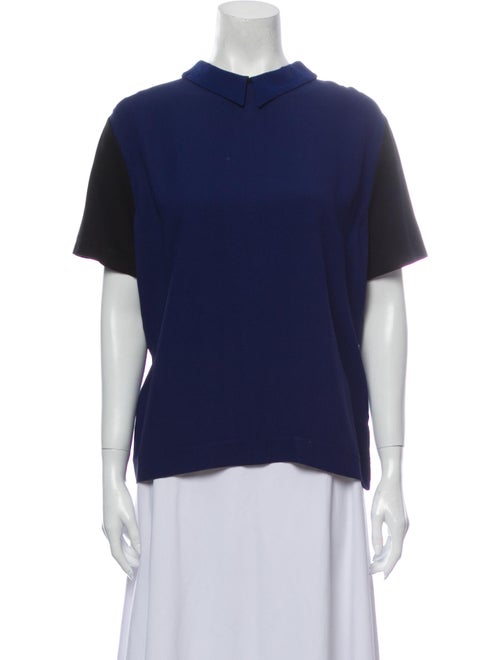 Piazza Sempione Mock Neck Short Sleeve Sweatshirt