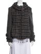 Piazza Sempione Plaid Print Faux Fur Jacket
