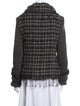 Piazza Sempione Plaid Print Faux Fur Jacket
