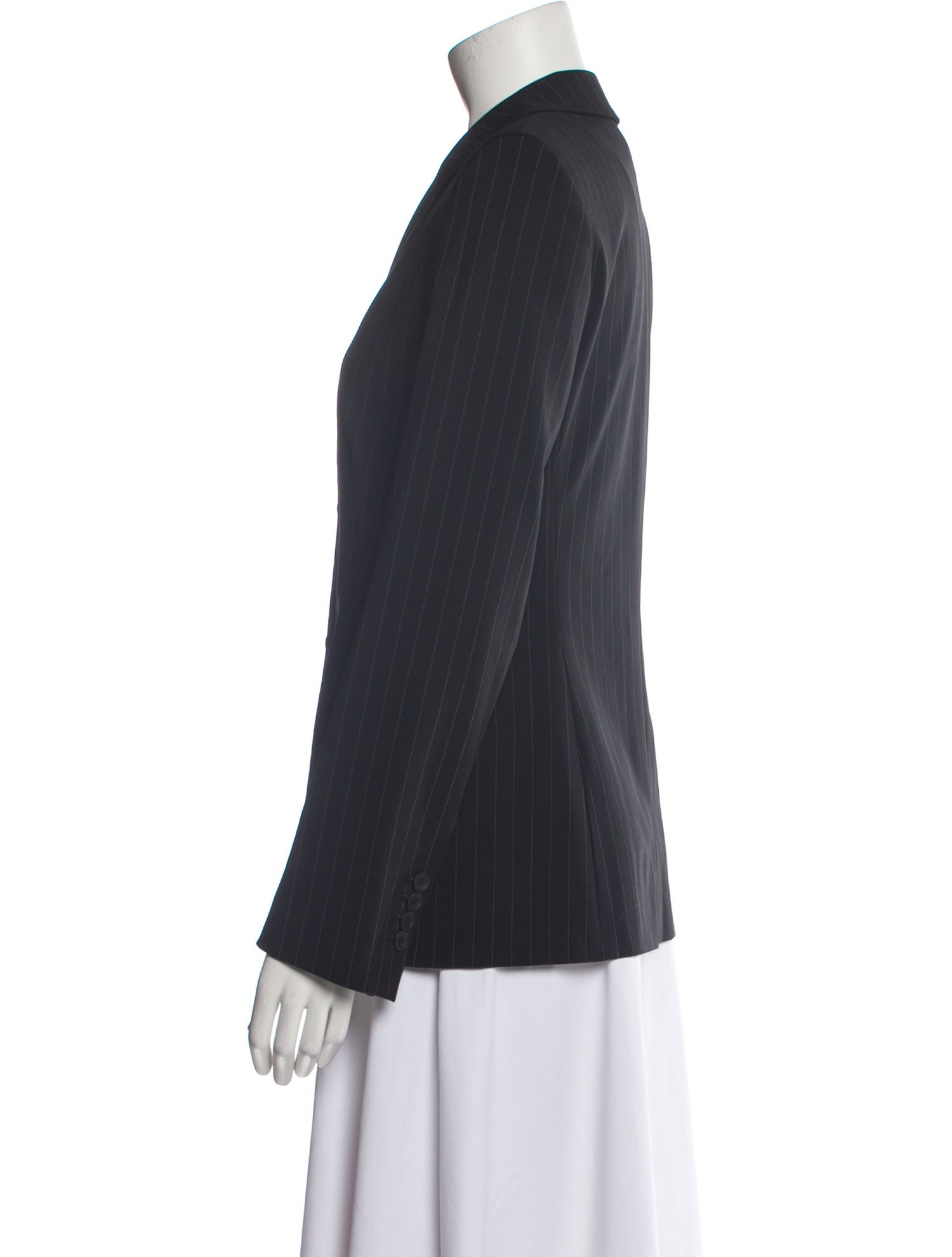 Piazza Sempione Virgin Wool Striped Blazer