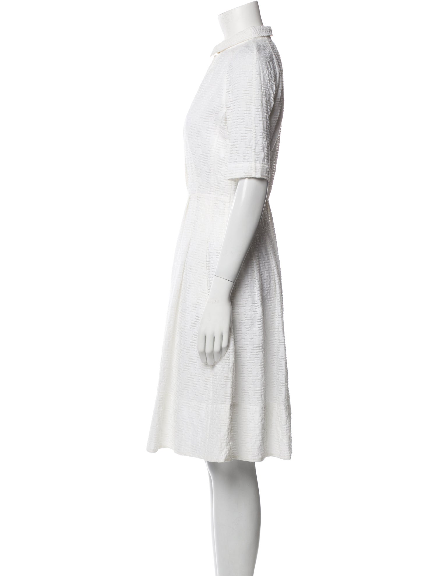 Piazza Sempione Mock Neck Knee-Length Dress