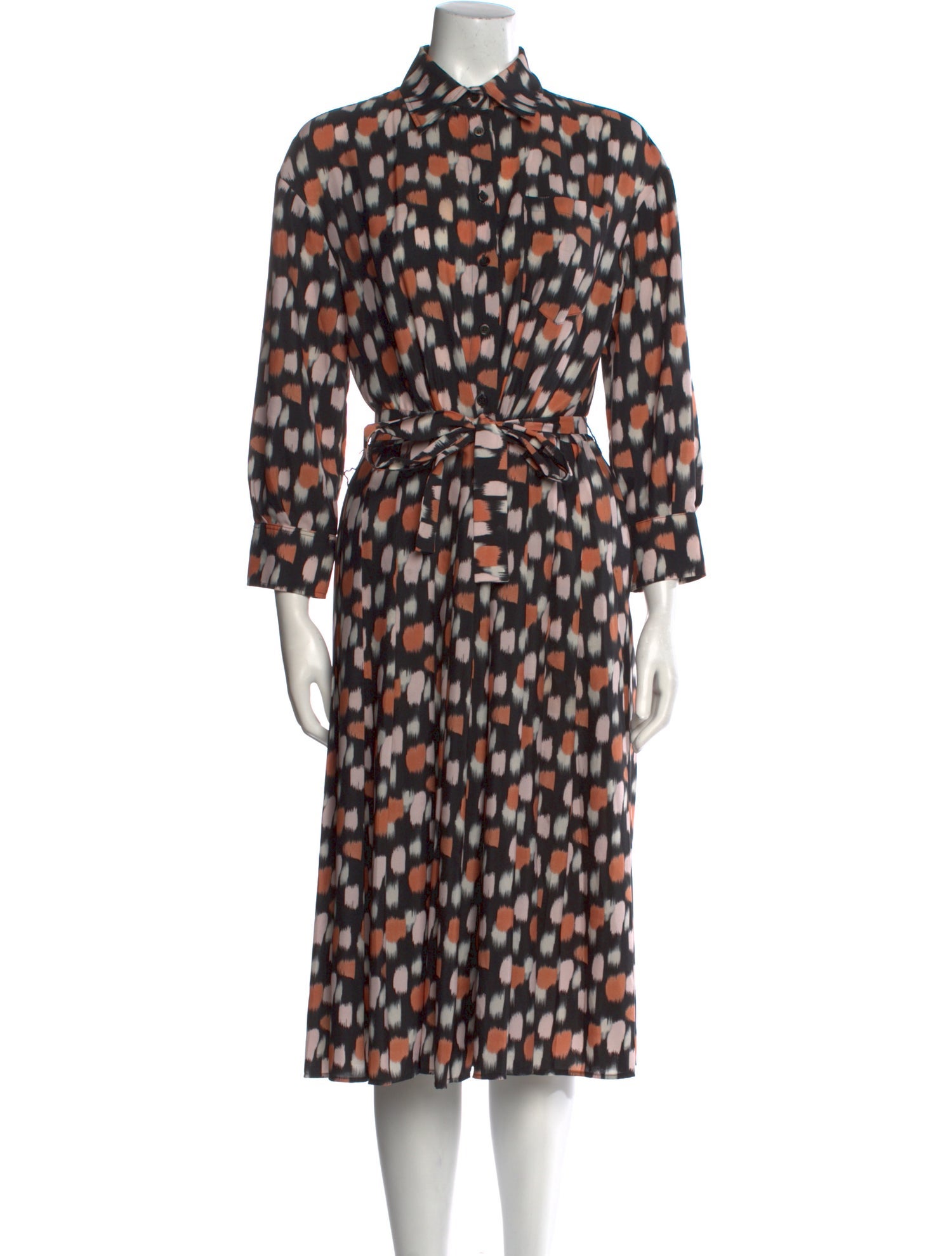 Piazza Sempione Printed Midi Length Dress