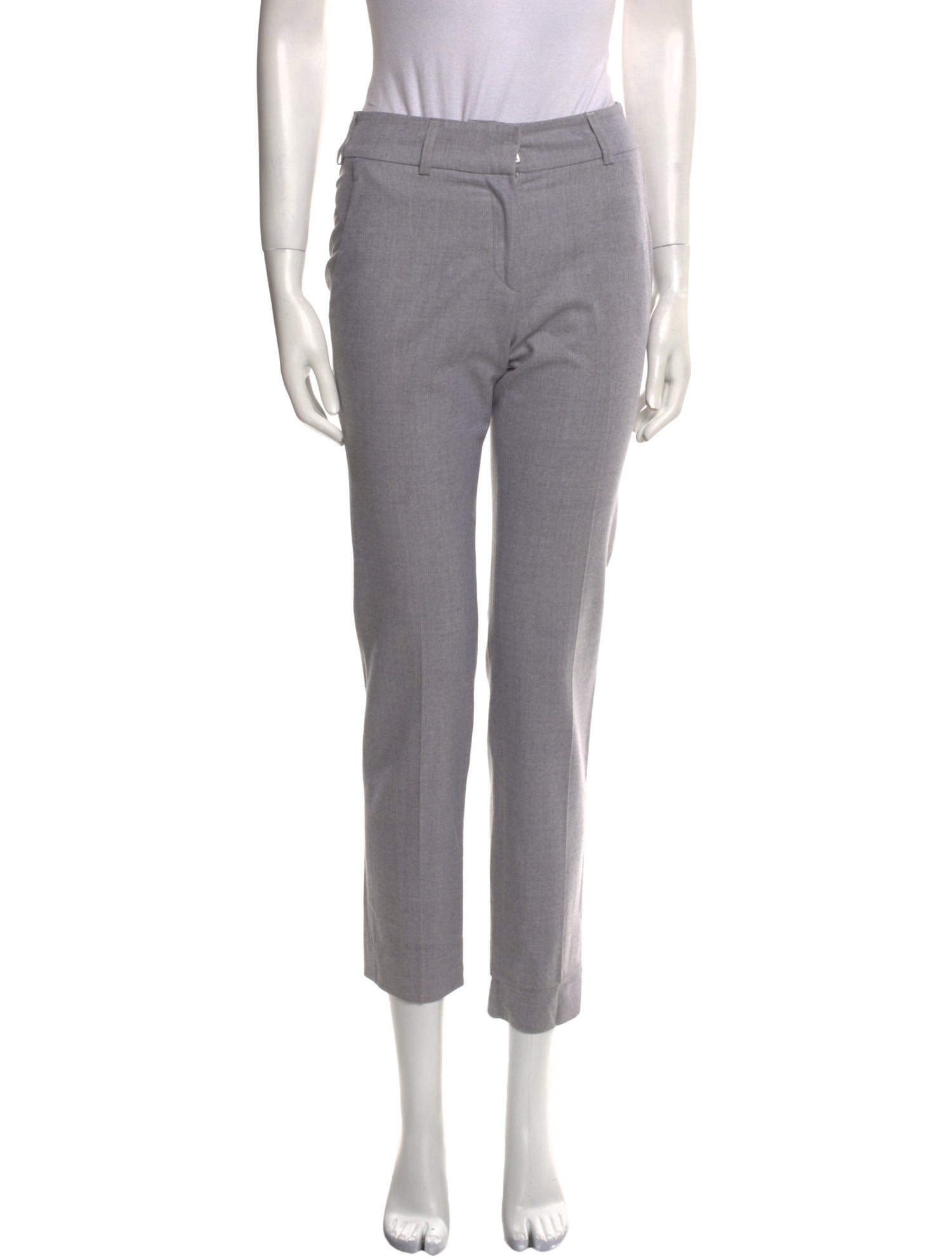 Piazza Sempione Virgin Wool Straight Leg Pants