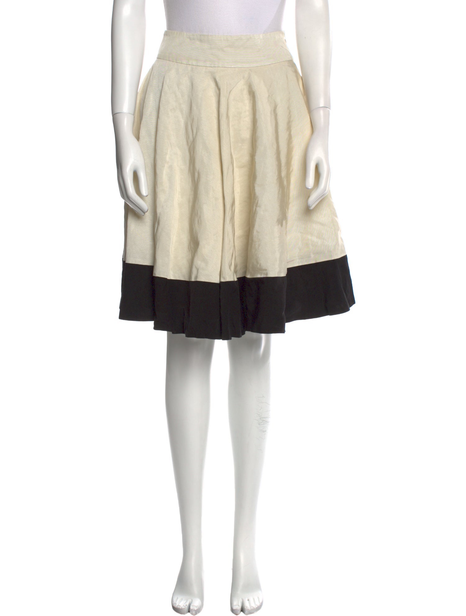 Piazza Sempione Colorblock Pattern Knee-Length Skirt