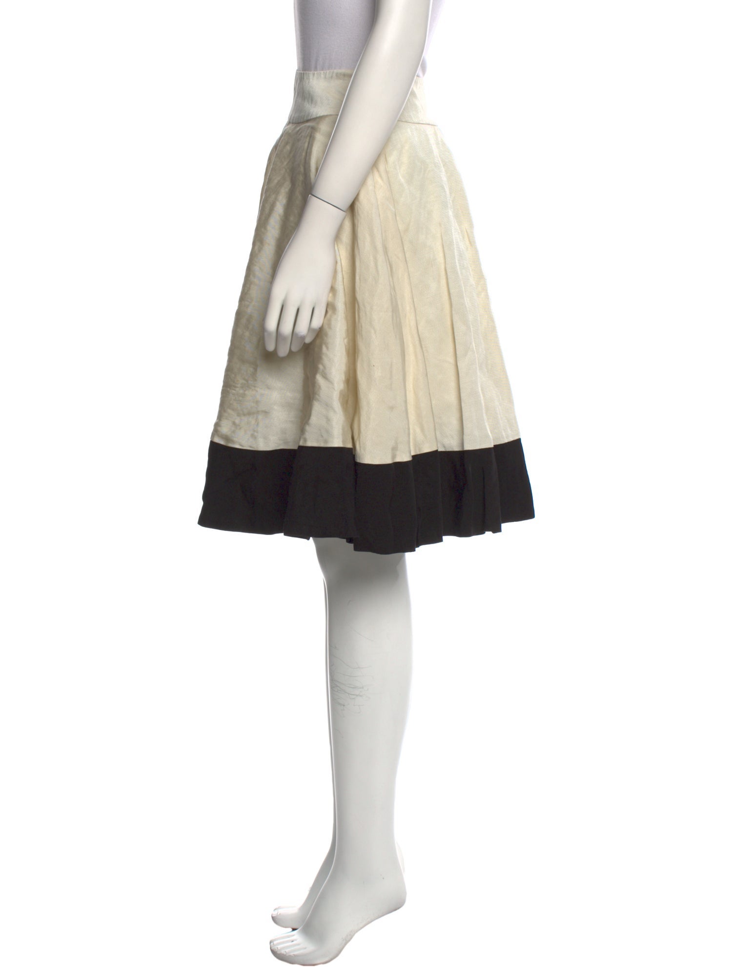 Piazza Sempione Colorblock Pattern Knee-Length Skirt