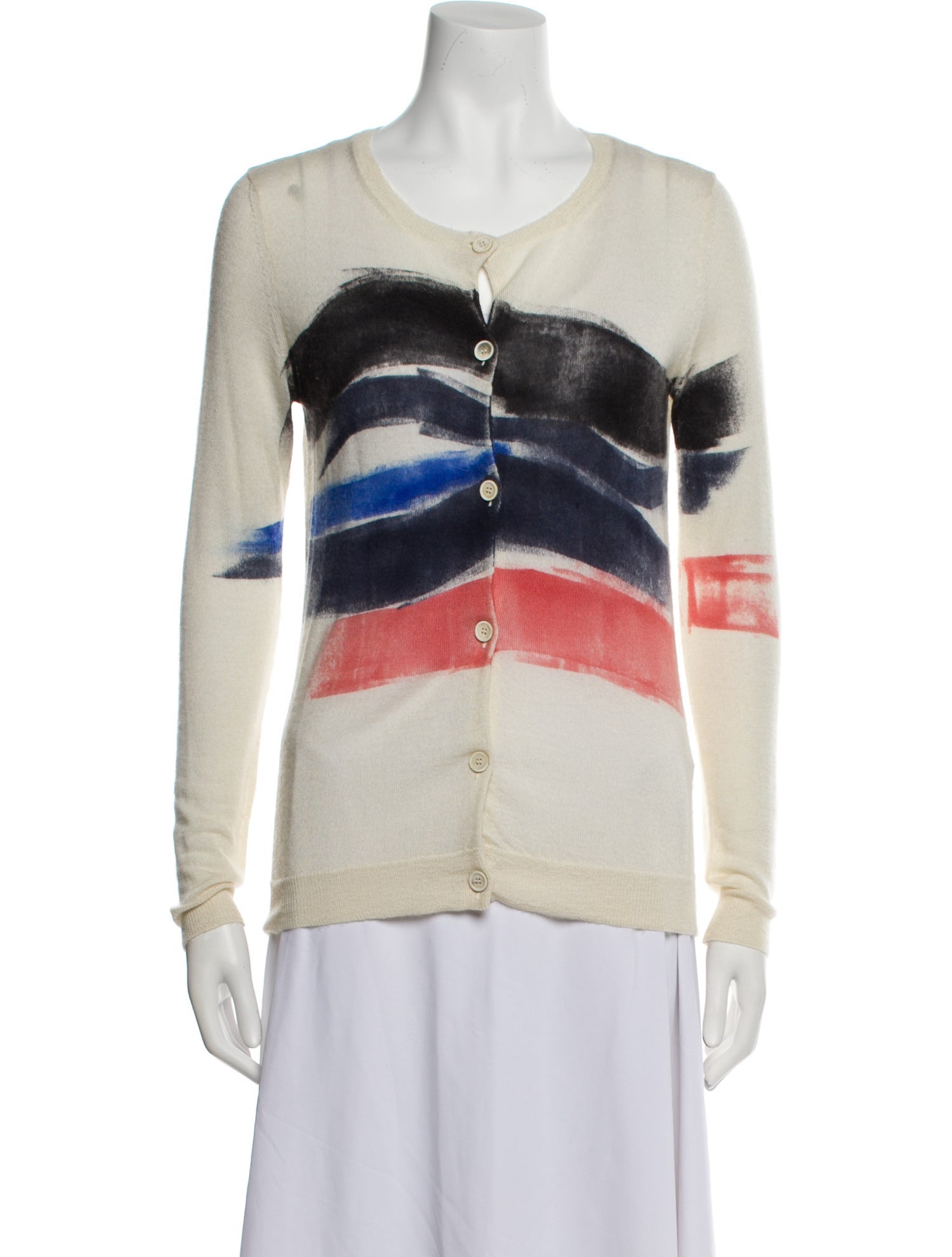 Piazza Sempione Cashmere Graphic Print Sweater