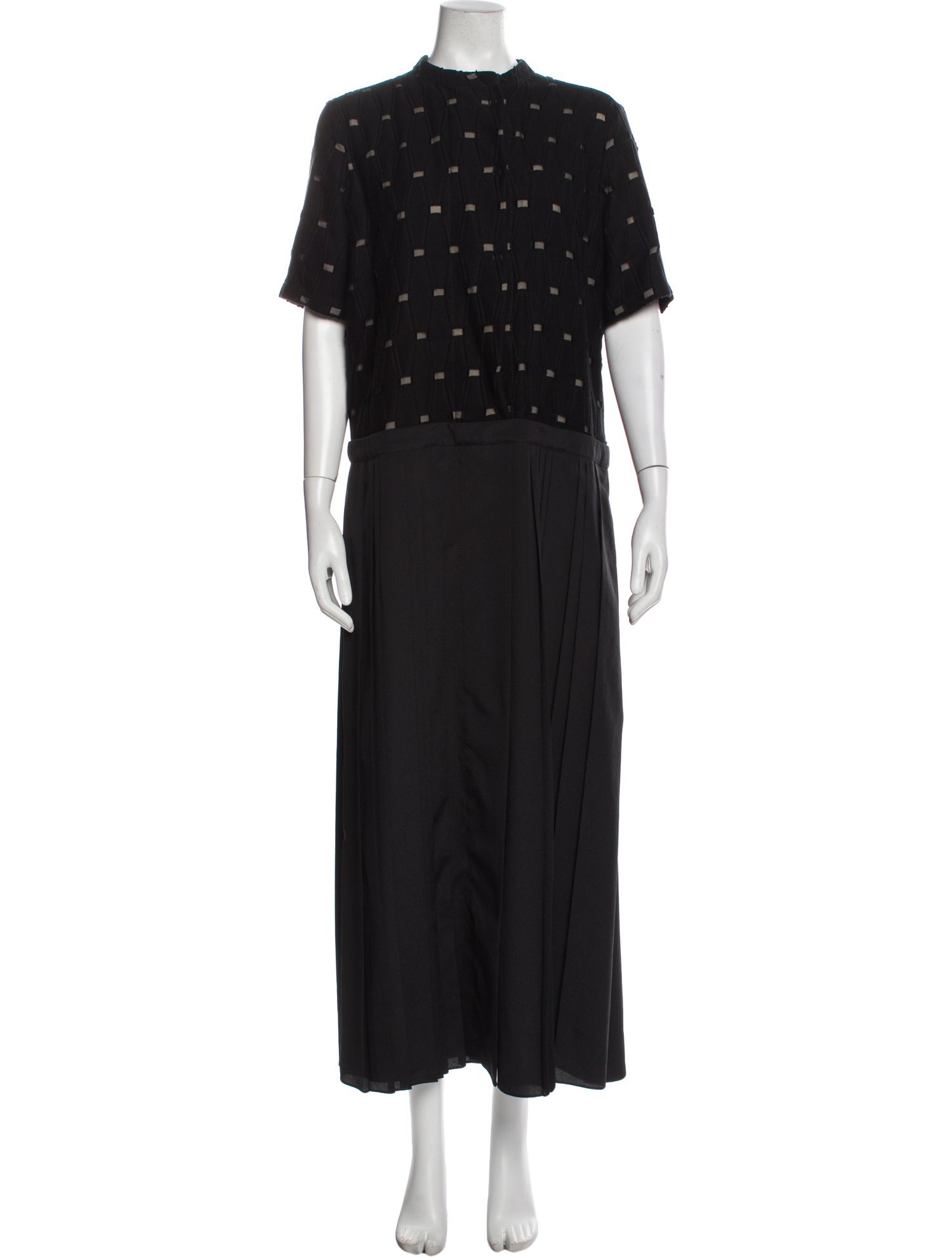 Piazza Sempione Mock Neck Long Dress