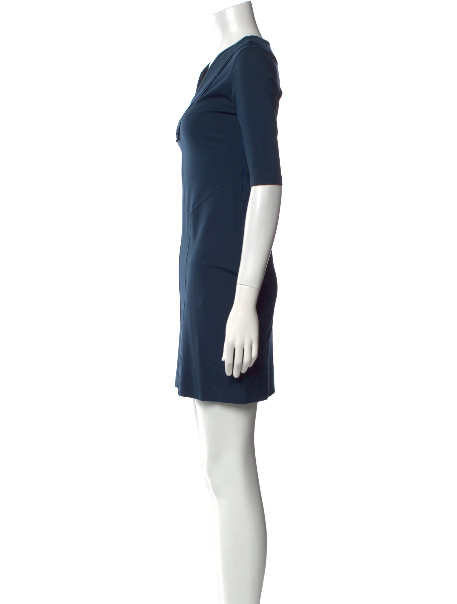 L.K. Bennett Asymmetrical Mini Dress - Blue Dresses