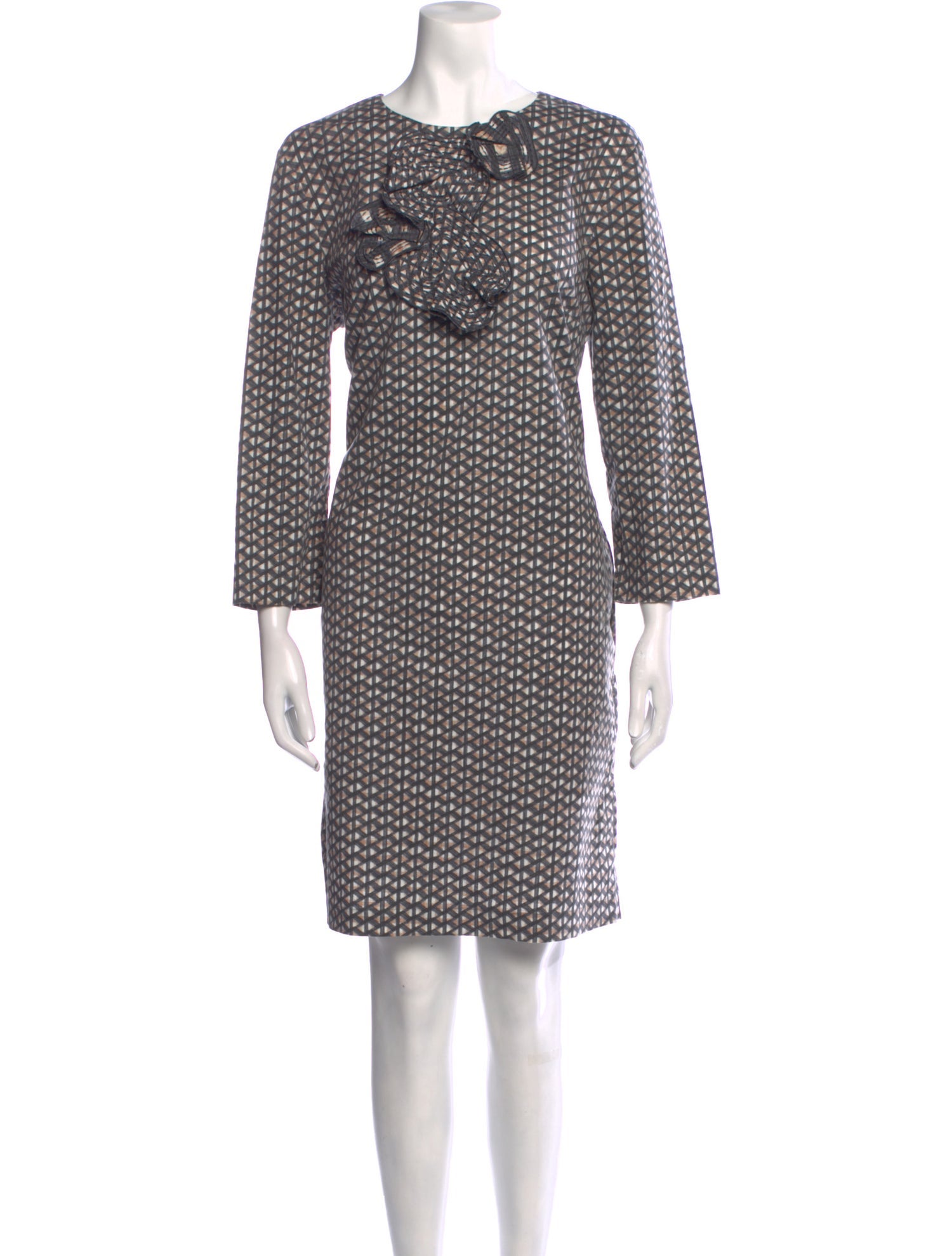 Piazza Sempione Printed Knee-Length Dress