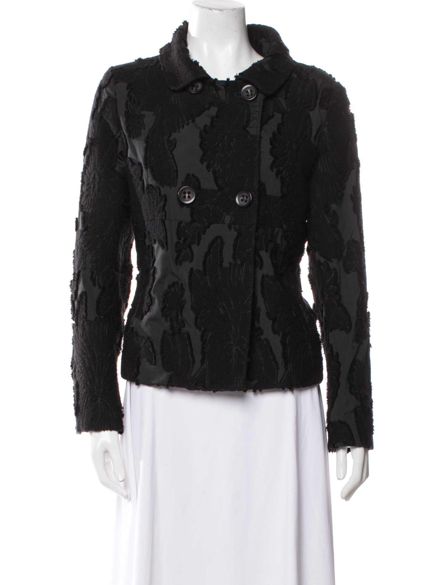Piazza Sempione Wool Faux Fur Jacket