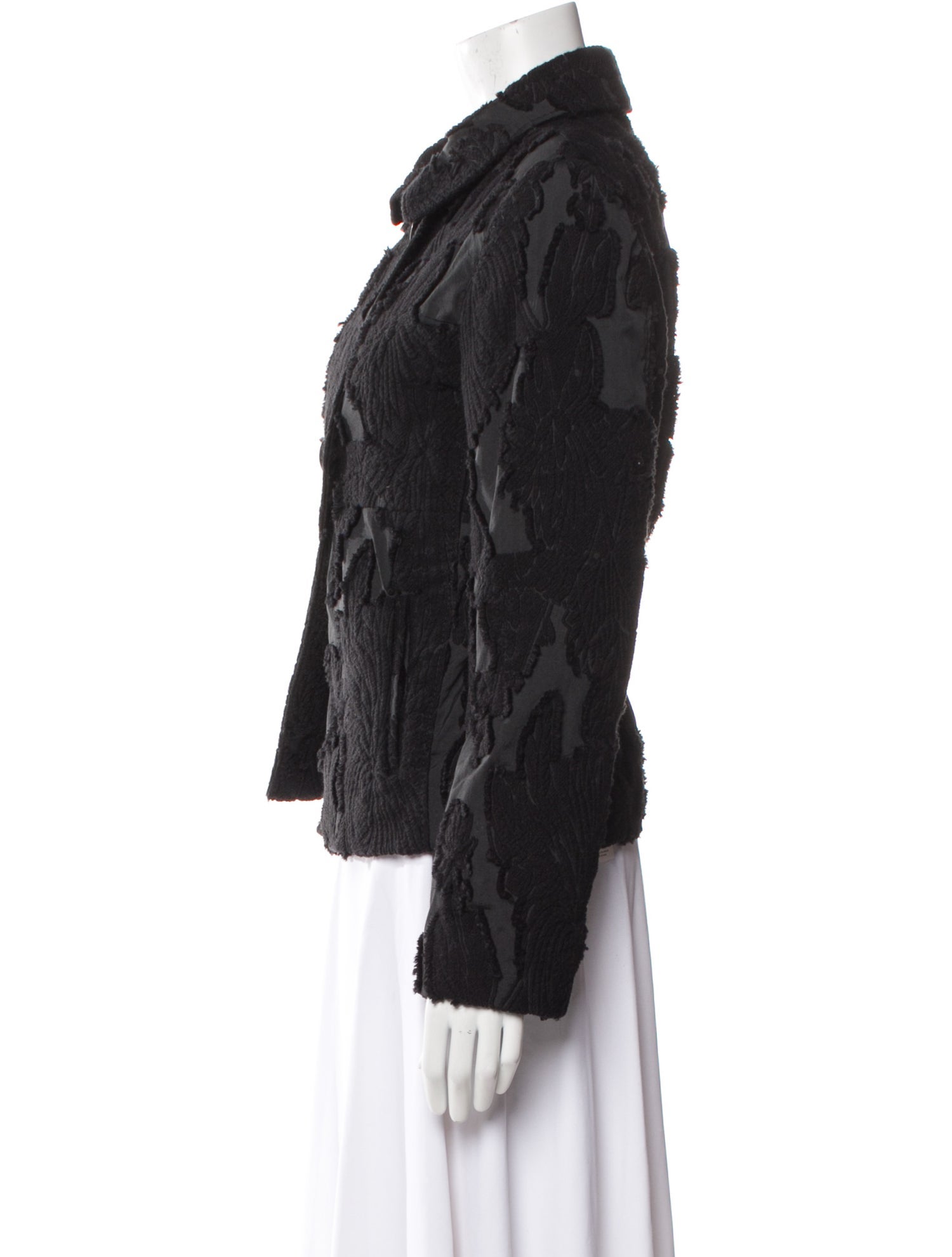 Piazza Sempione Wool Faux Fur Jacket