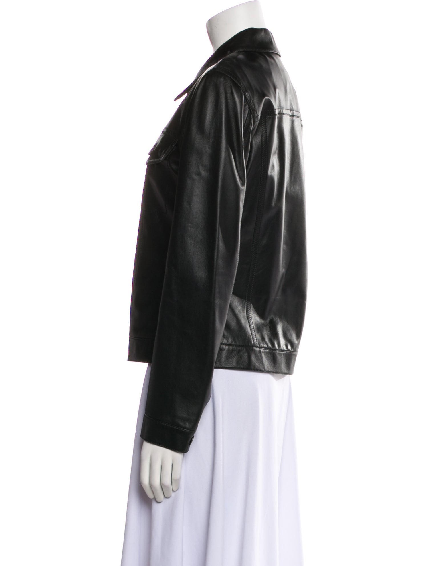 Piazza Sempione Leather Biker Jacket