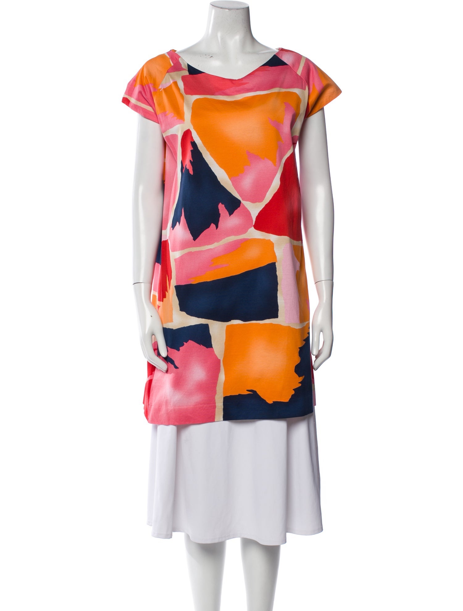 Piazza Sempione Printed Cowl Neck Tunic