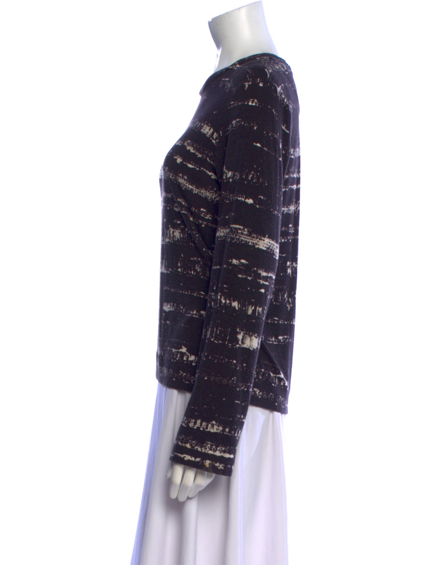 Piazza Sempione Printed Crew Neck Top