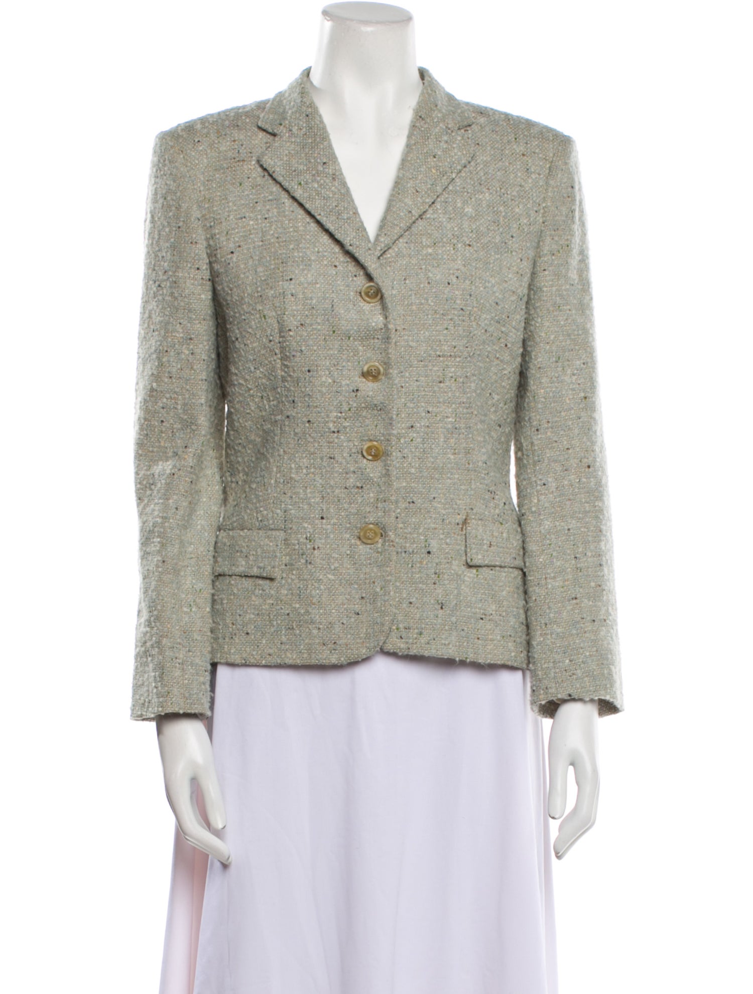 Piazza Sempione Tweed Pattern Blazer