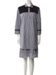 Piazza Sempione Striped Knee-Length Dress