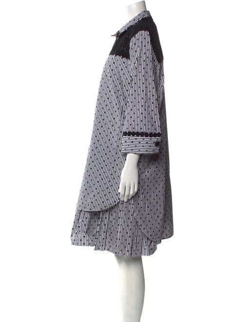 Piazza Sempione Striped Knee-Length Dress