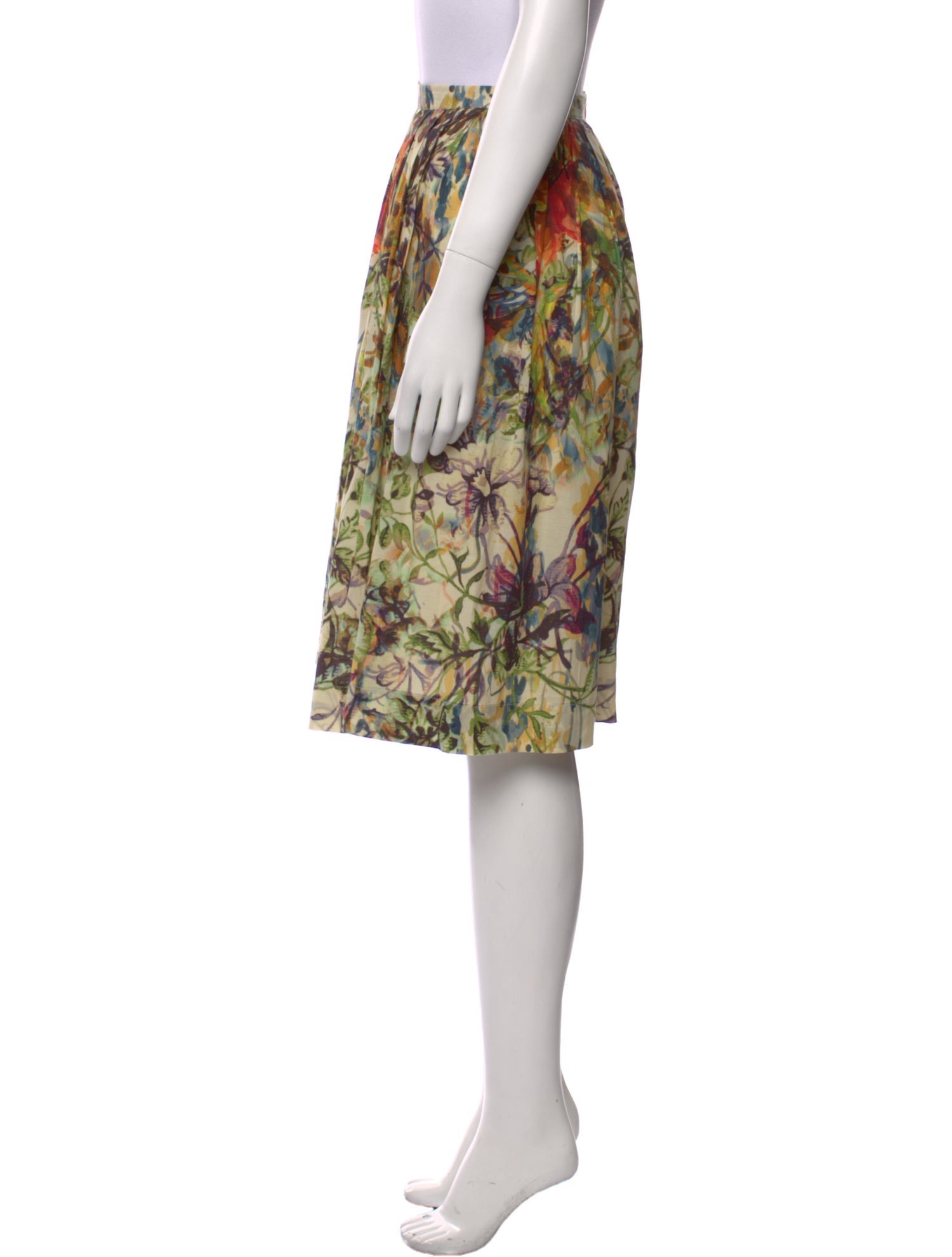 Piazza Sempione Floral Print Knee-Length Skirt