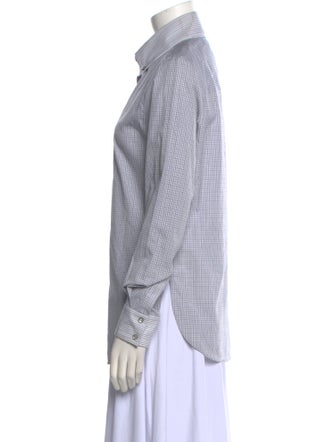 Piazza Sempione Long Sleeve Button-Up Top