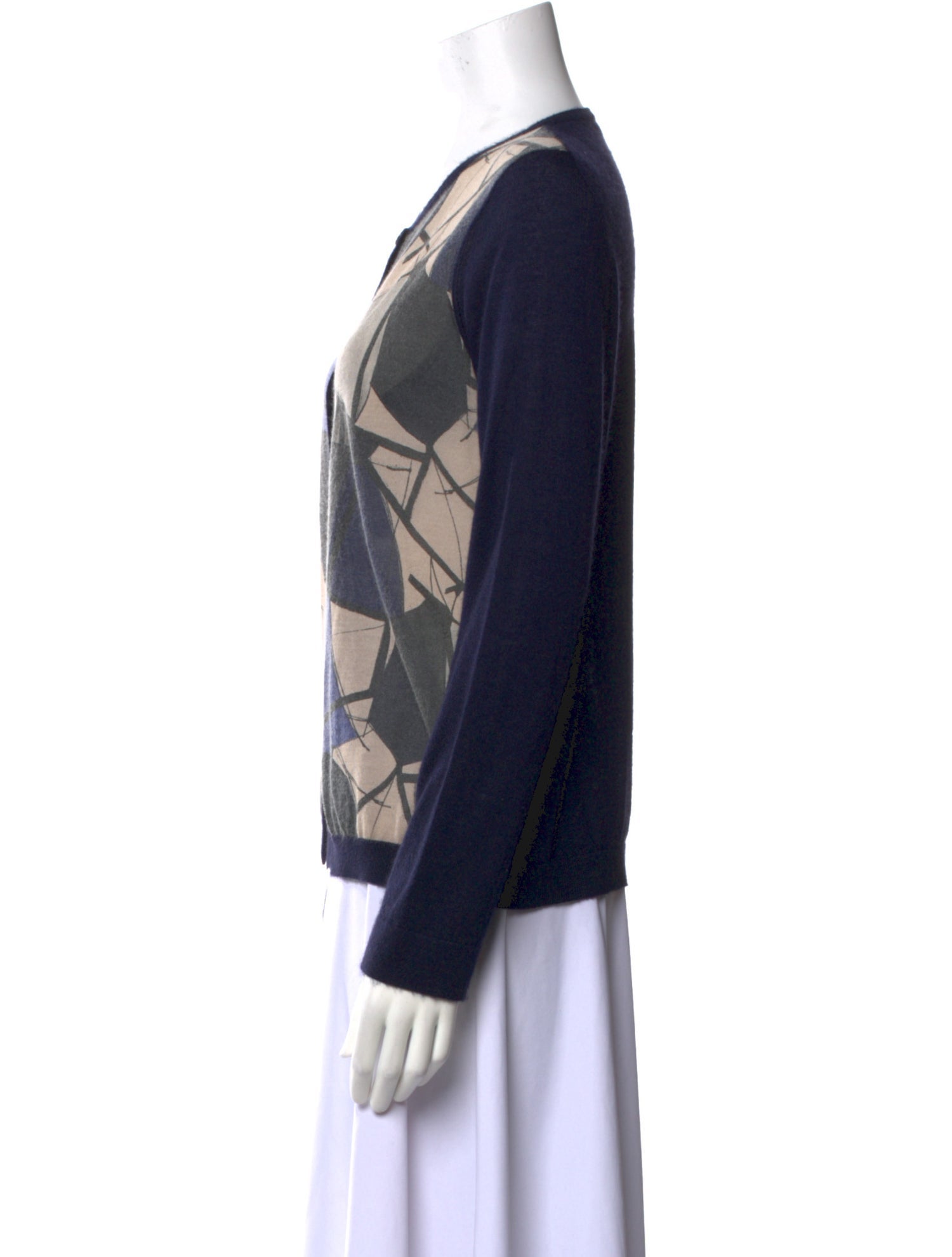 Piazza Sempione Cashmere Printed Sweater