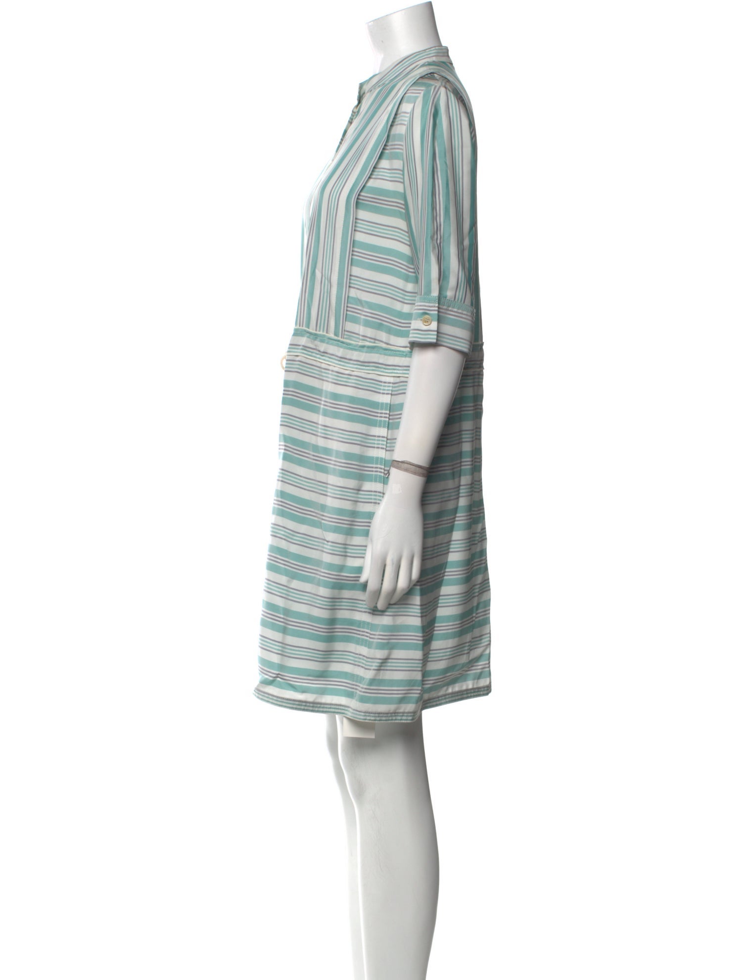 Piazza Sempione Striped Mini Dress