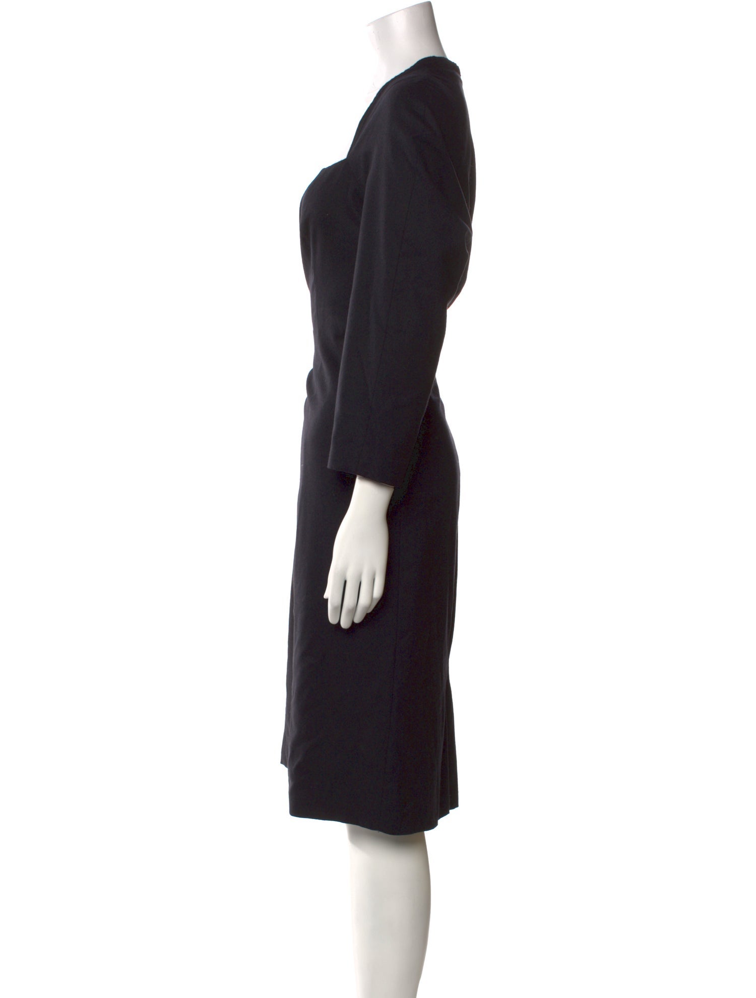 Piazza Sempione Virgin Wool Midi Length Dress