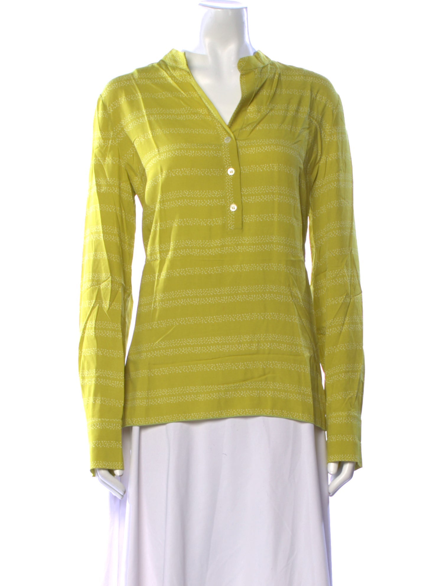 Piazza Sempione Striped V-Neck Polo