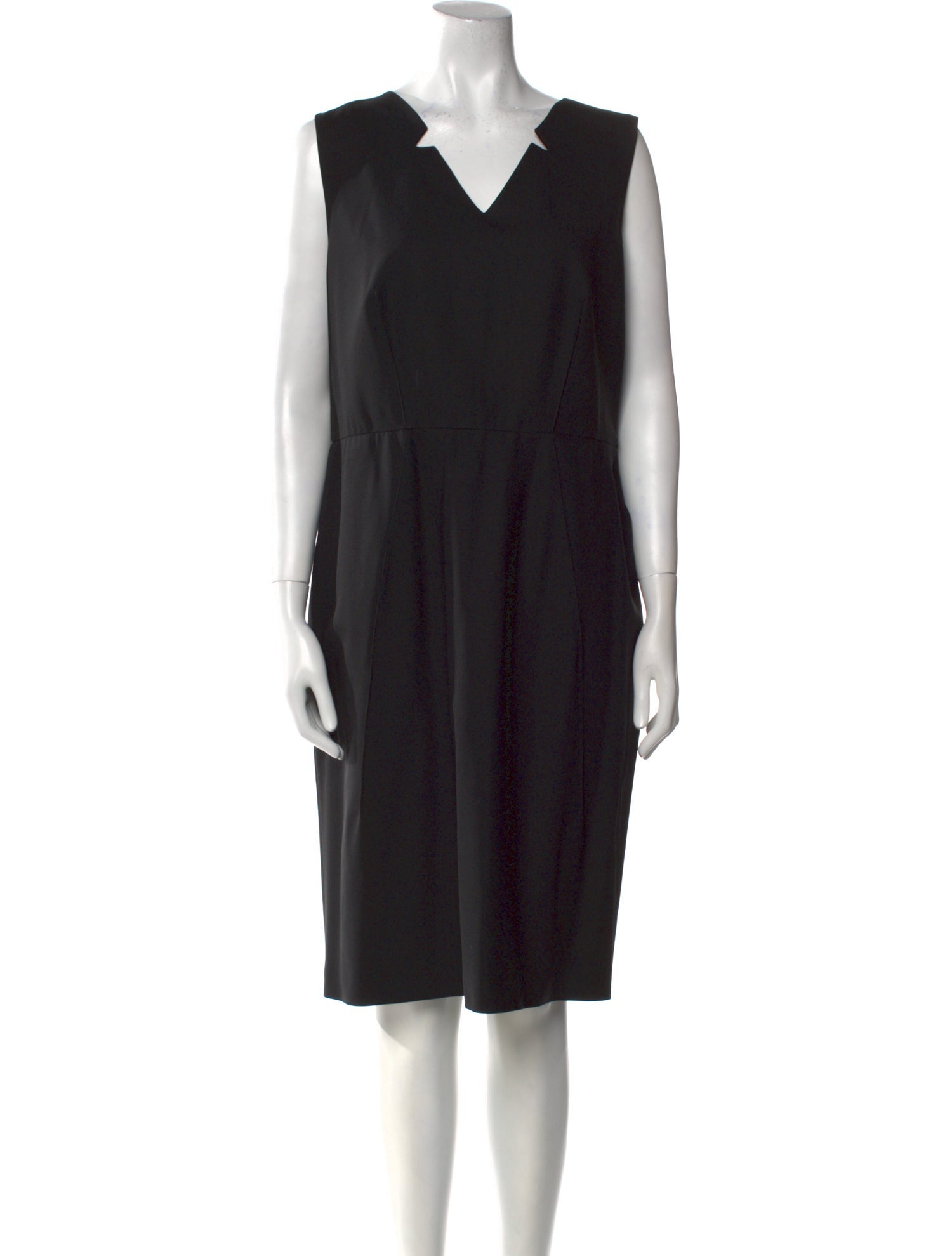 Piazza Sempione Virgin Wool Midi Length Dress